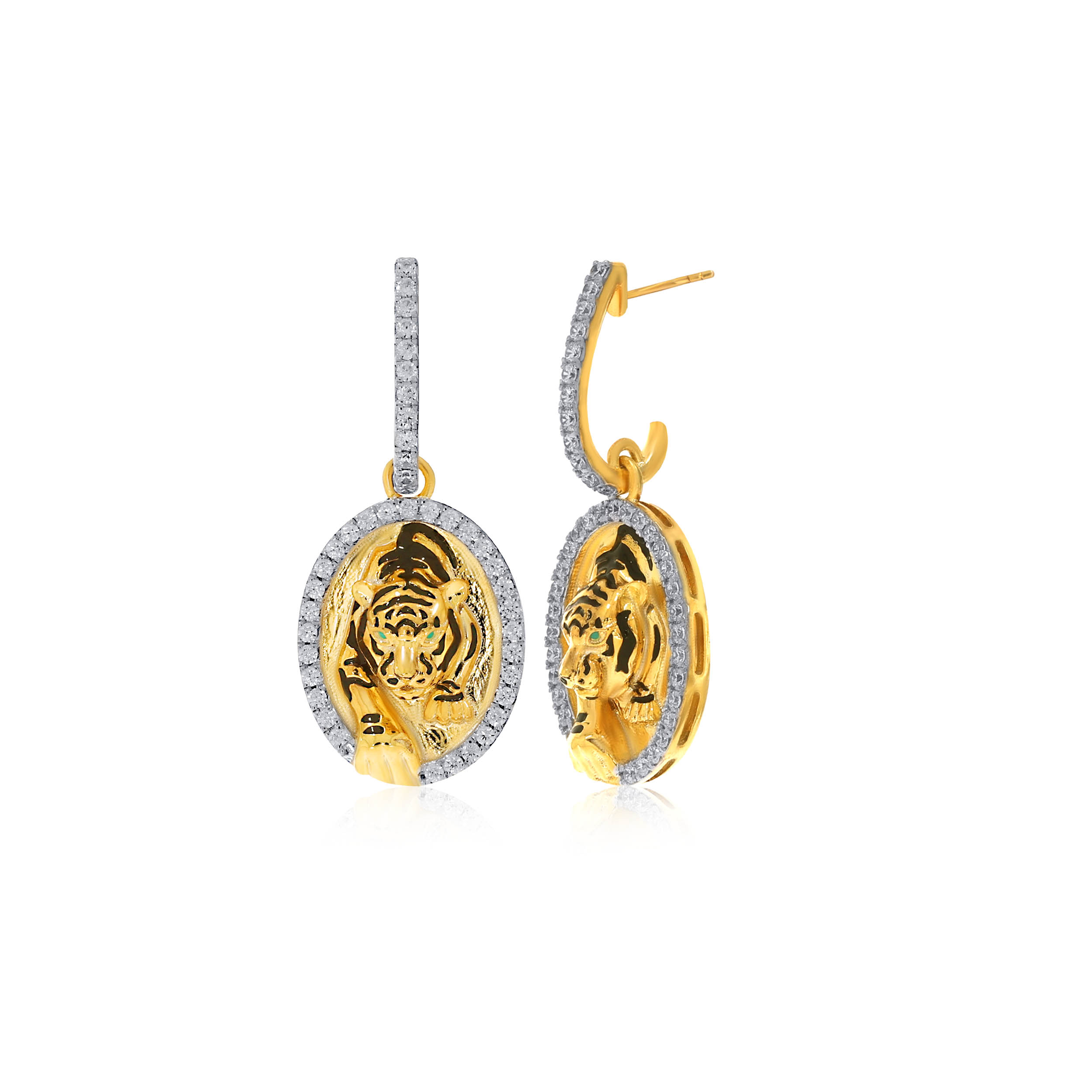 Vigorous Stroll Diamond Drop Earrings - Senco Gold and Diamonds