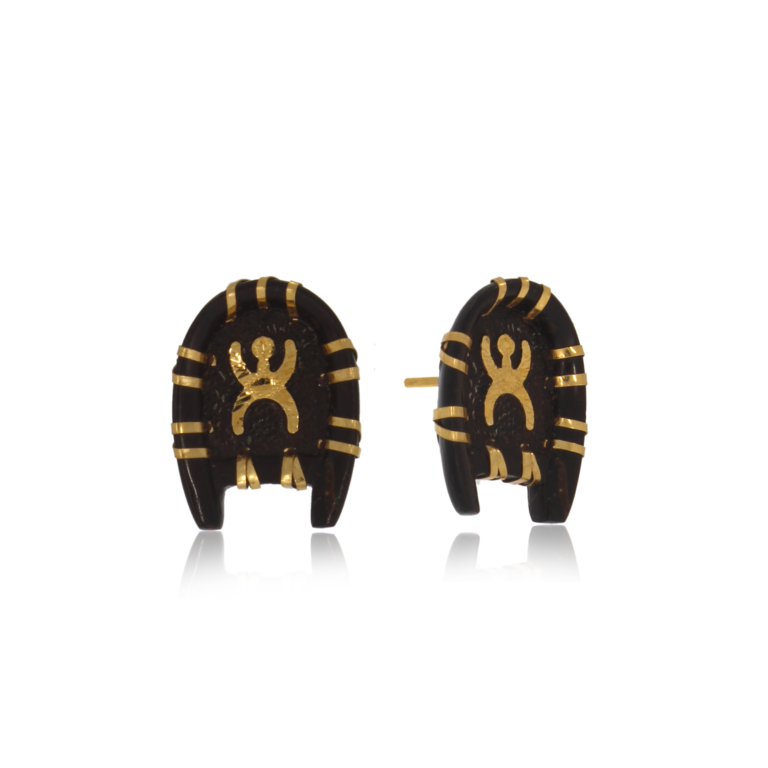 Blessed Spirit Gold Studs - Senco Gold and Diamonds