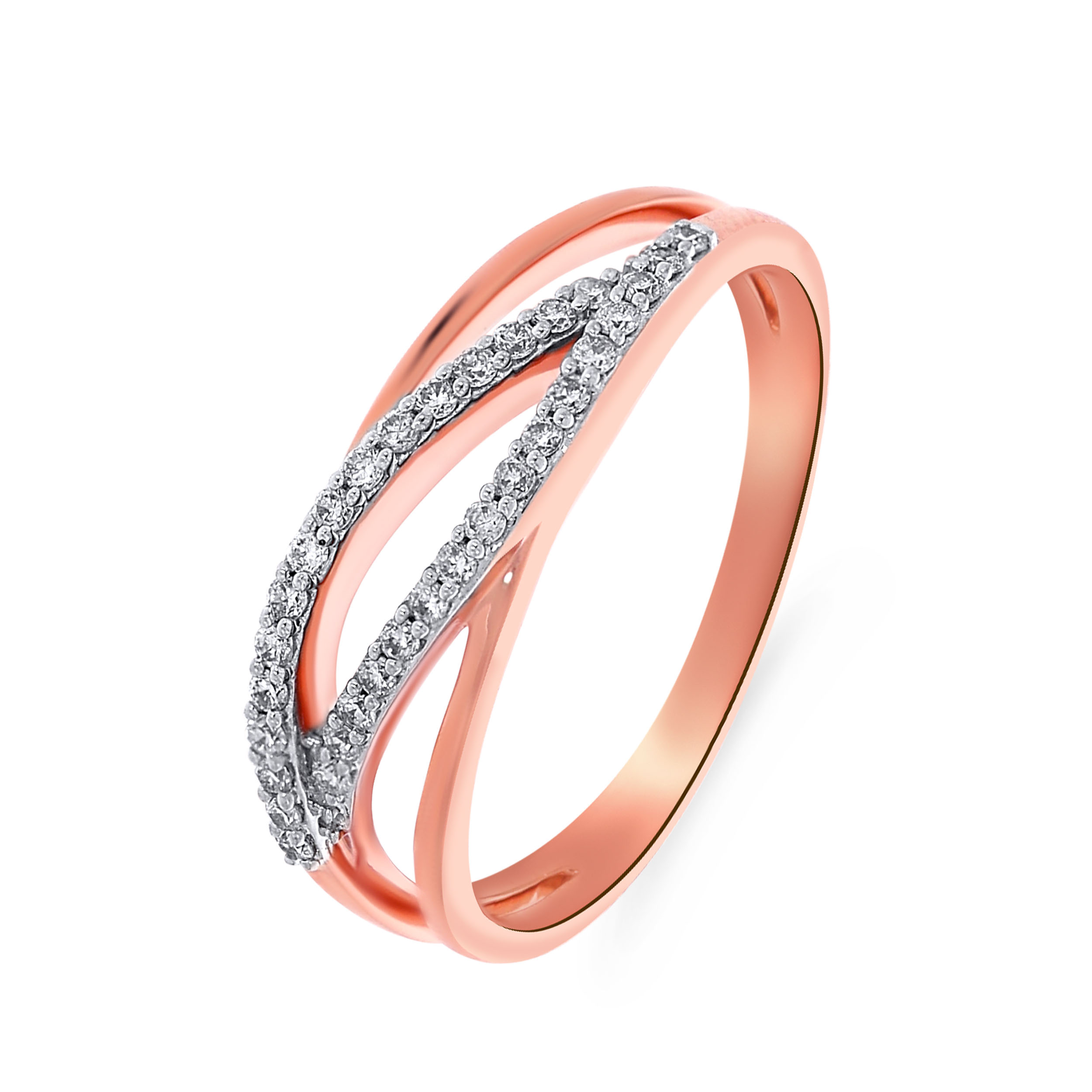Rosy Leaf Diamond Ring - Senco Gold and Diamonds