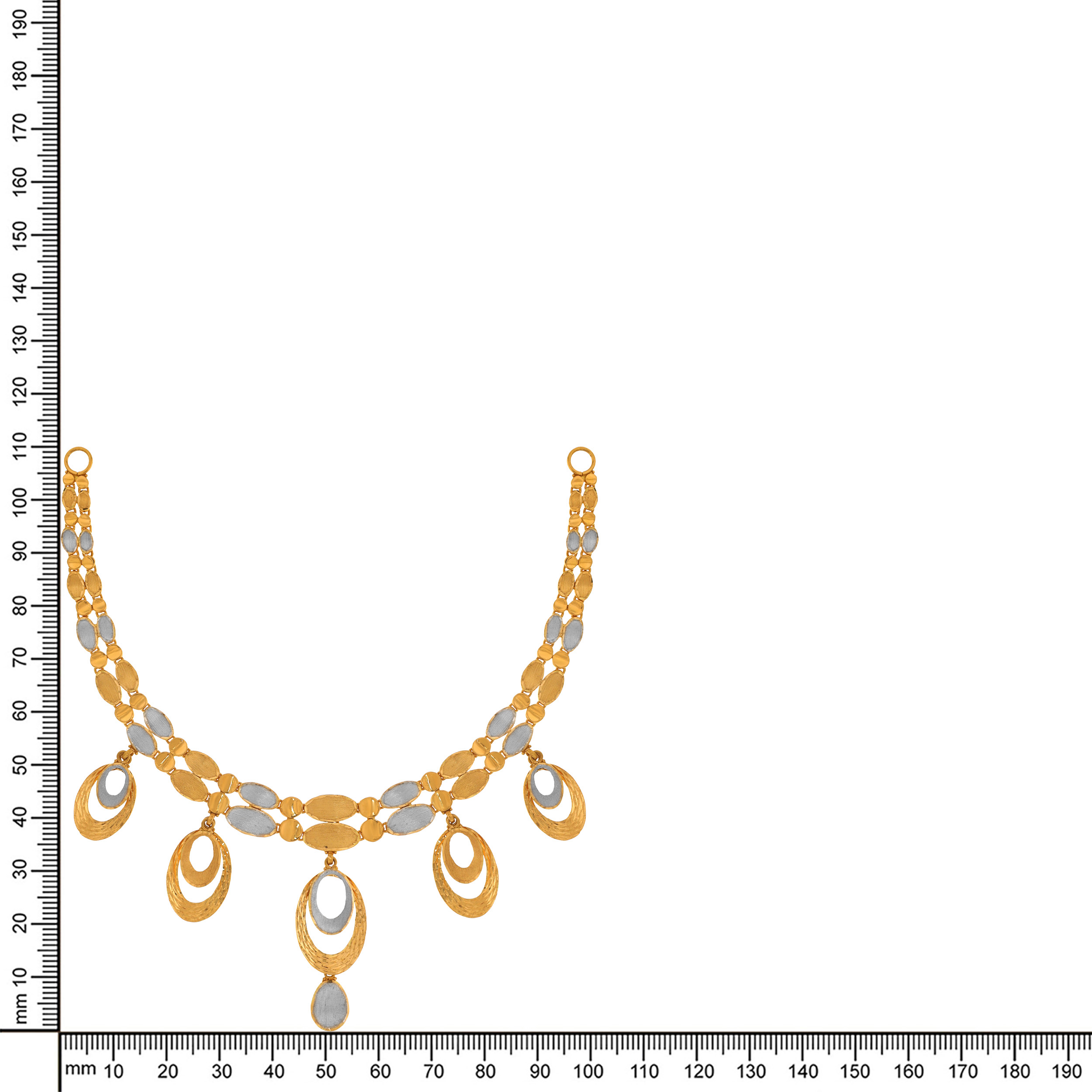 Rhythm & Hues Dual Tone Gold Necklace - Senco Gold and Diamonds