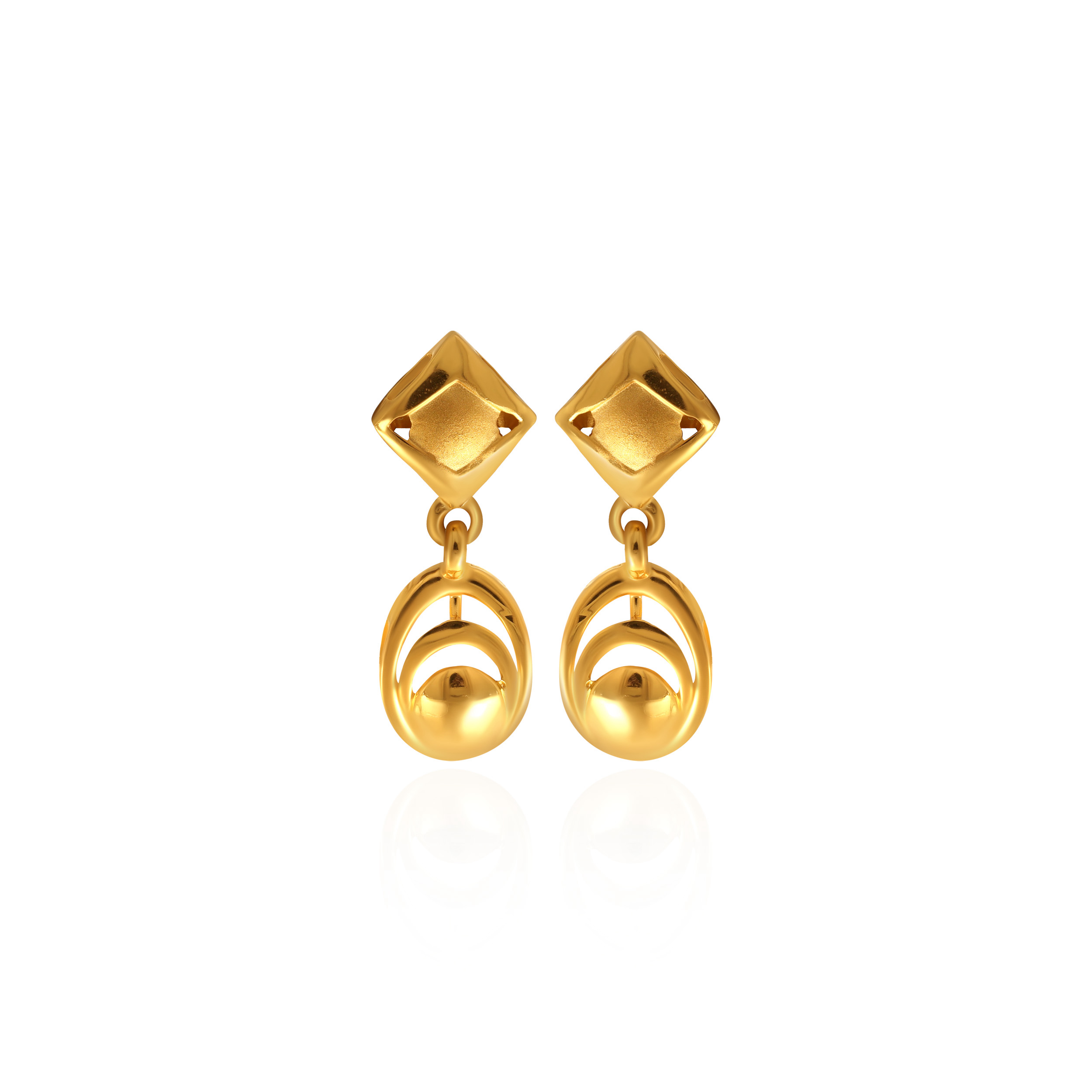 Everyday Style Gold Drop Earrings - Senco Gold and Diamonds