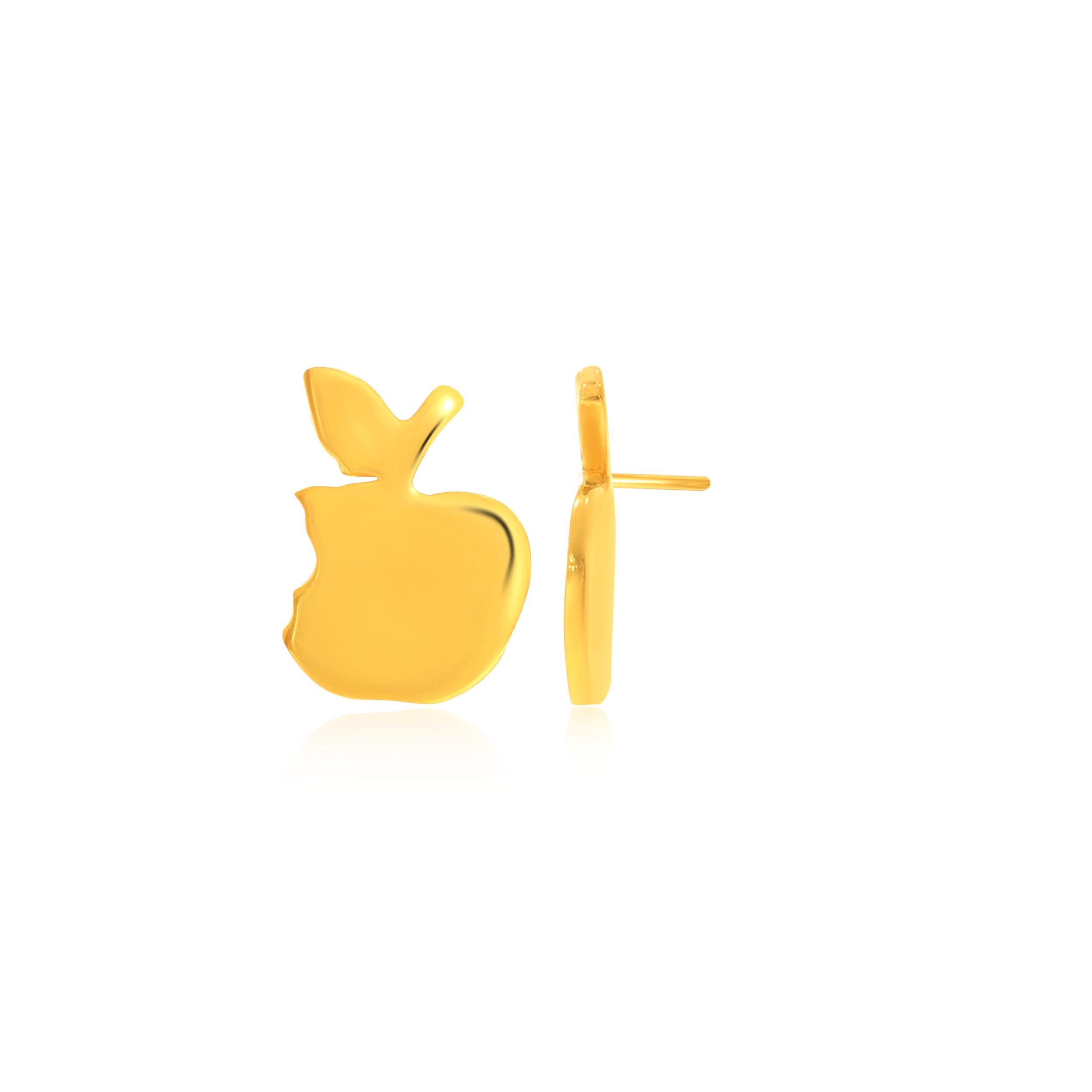 Applelicious Wonder Kids Gold Studs - Senco Gold and Diamonds