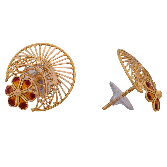 Daisy Moon Gold Studs - Senco Gold and Diamonds
