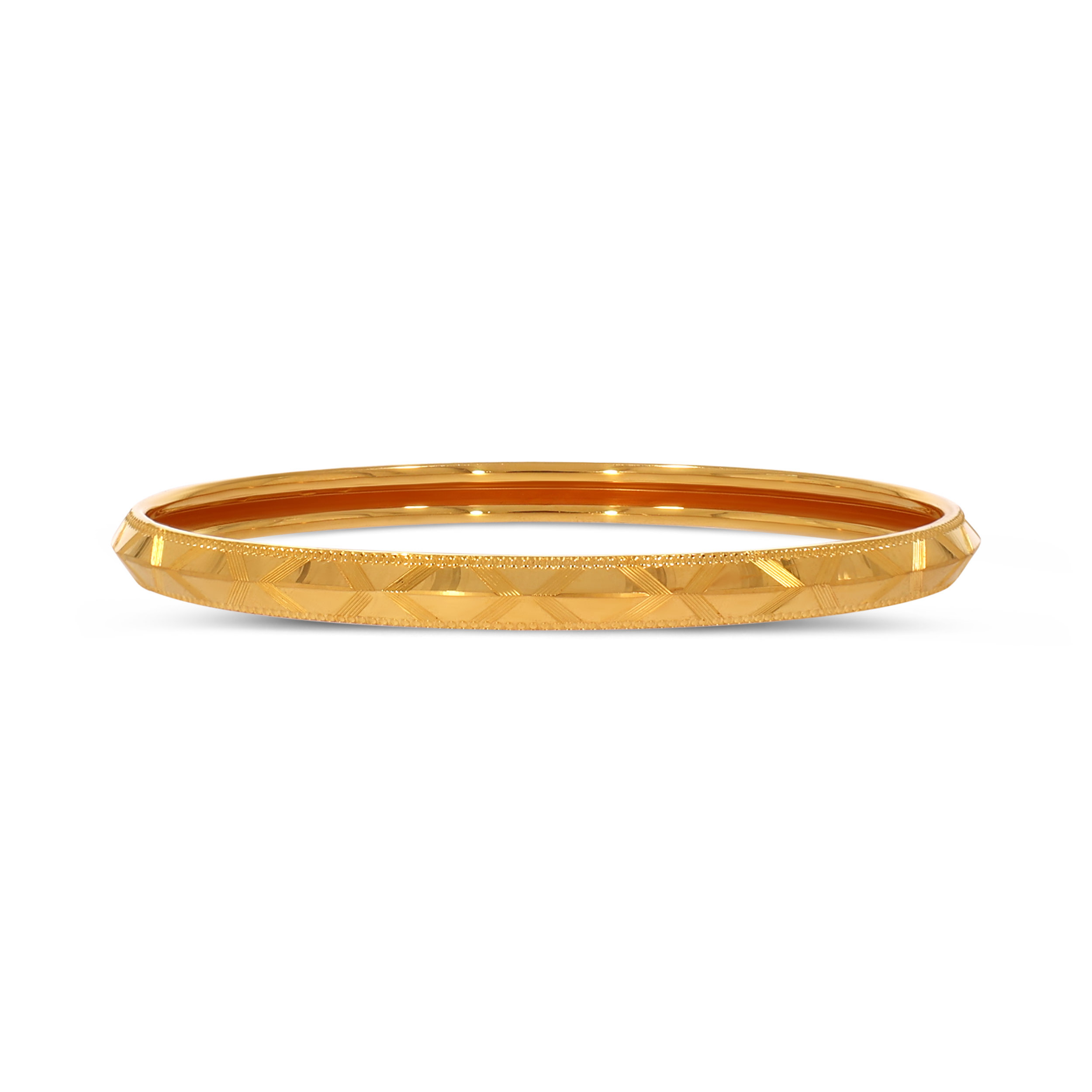 Chic Glow Gold Bangle - Senco Gold and Diamonds