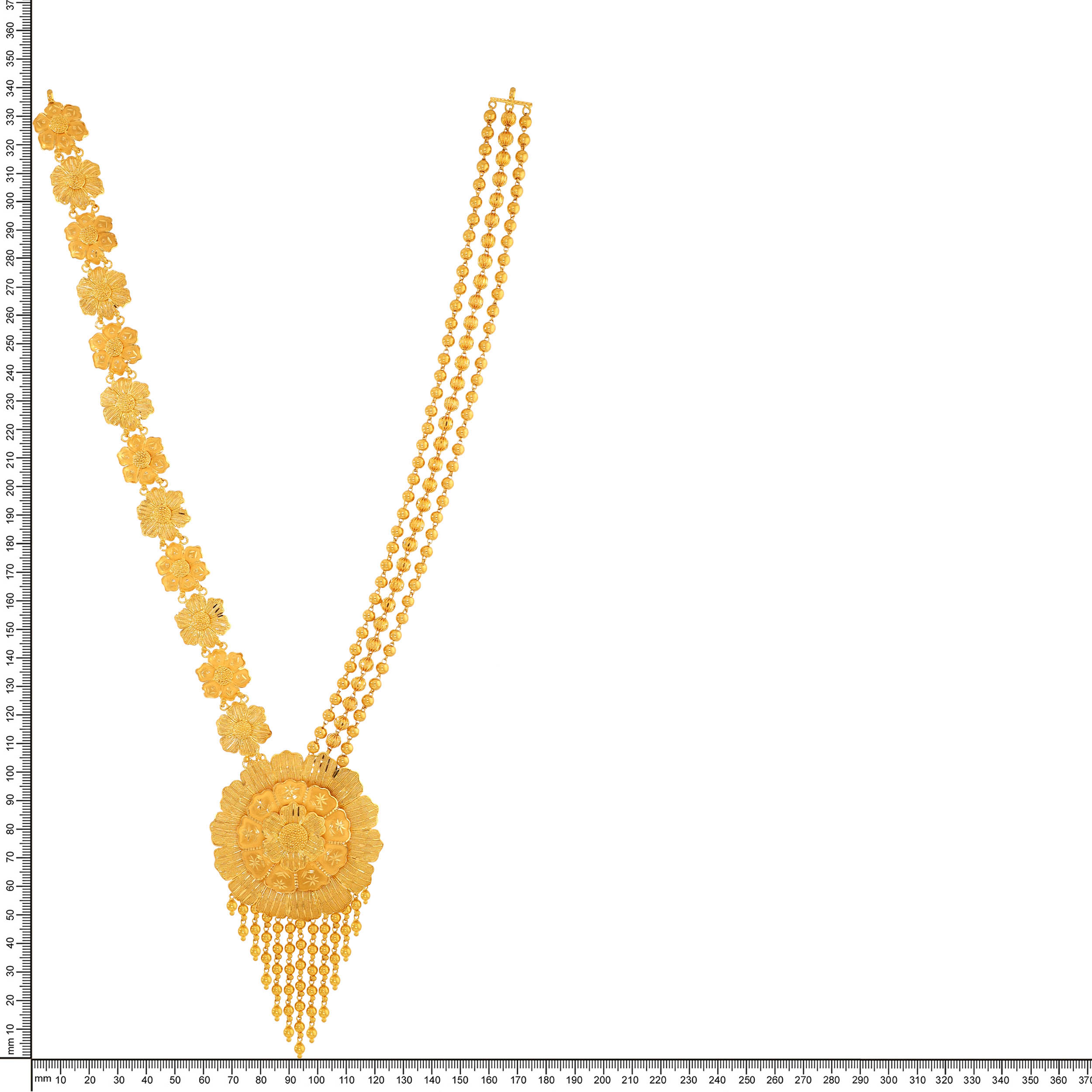 Royal Marigold Gold Long Necklace - Senco Gold and Diamonds