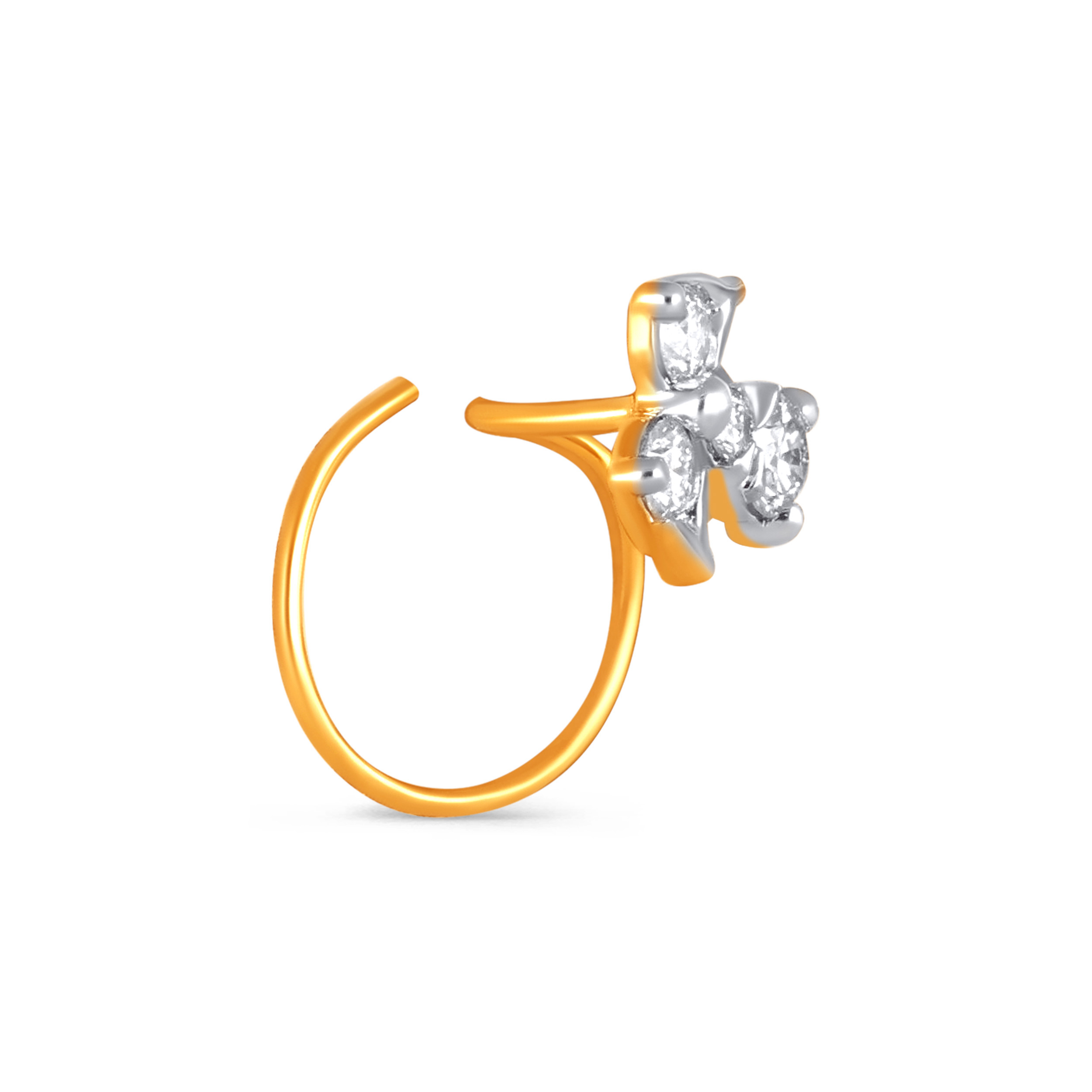 Cloverlight Diamond Nose Pin - Senco Gold and Diamonds