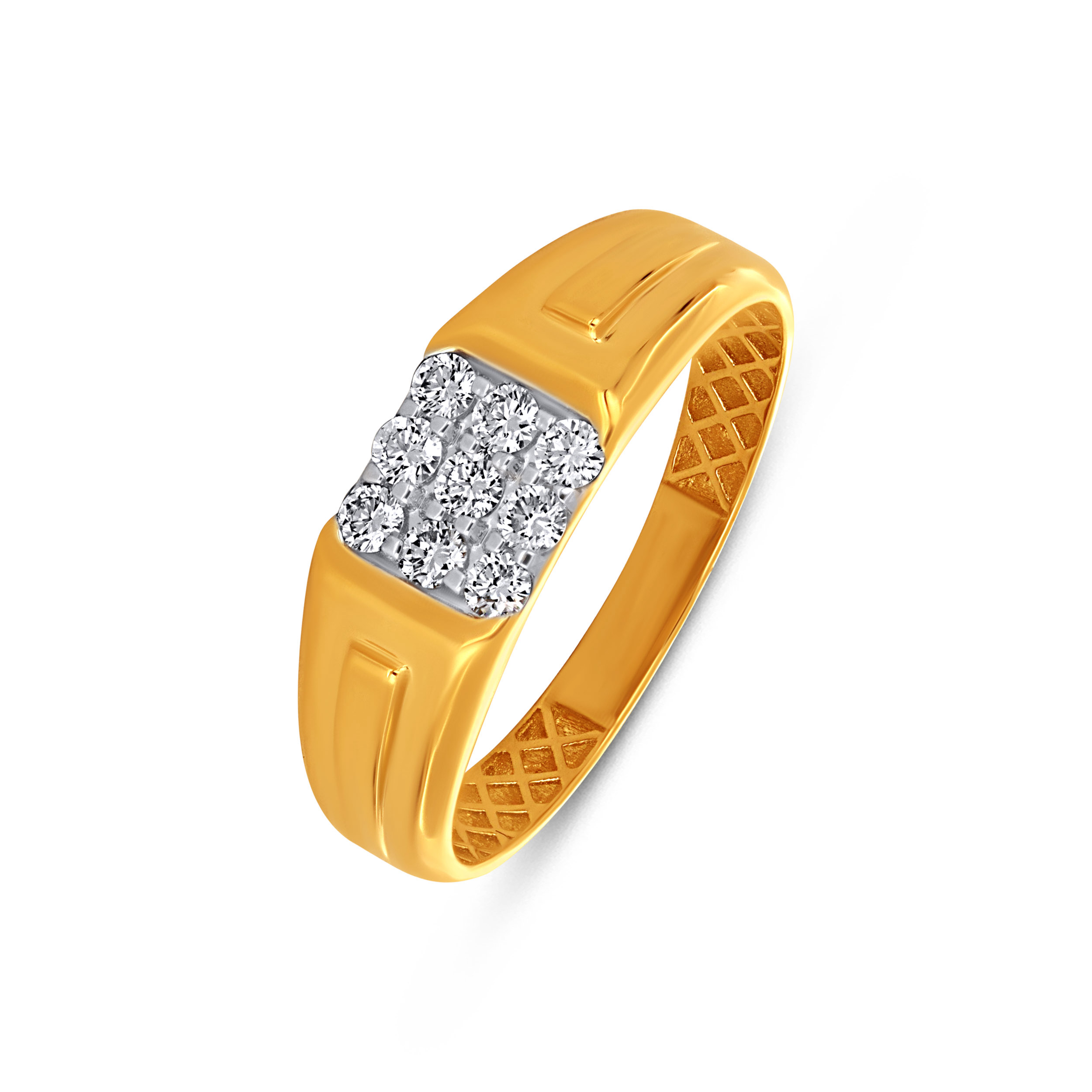 Linear Crest Men’s Diamond Ring - Senco Gold and Diamonds