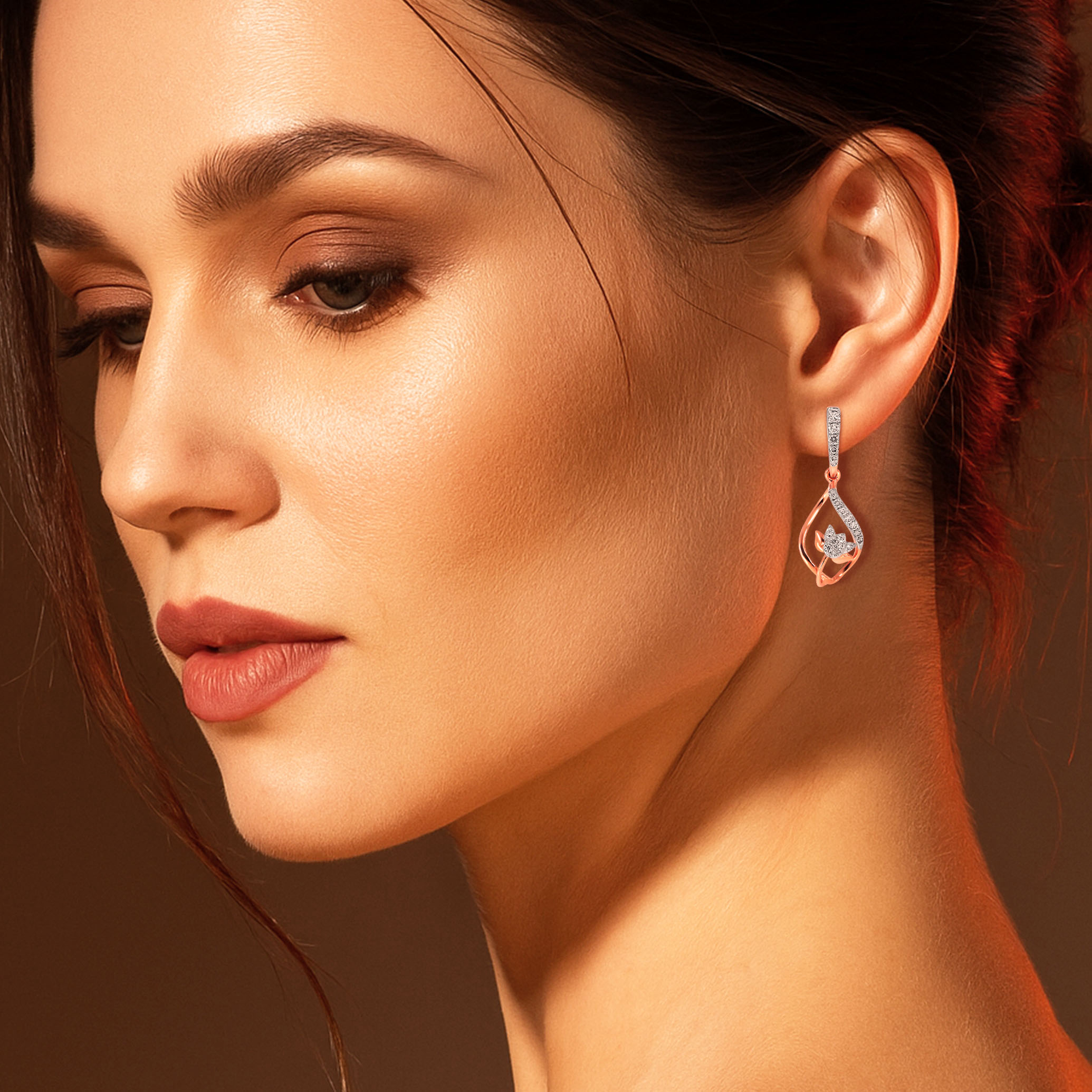 Eternal Flower Diamond Earrings - Senco Gold and Diamonds
