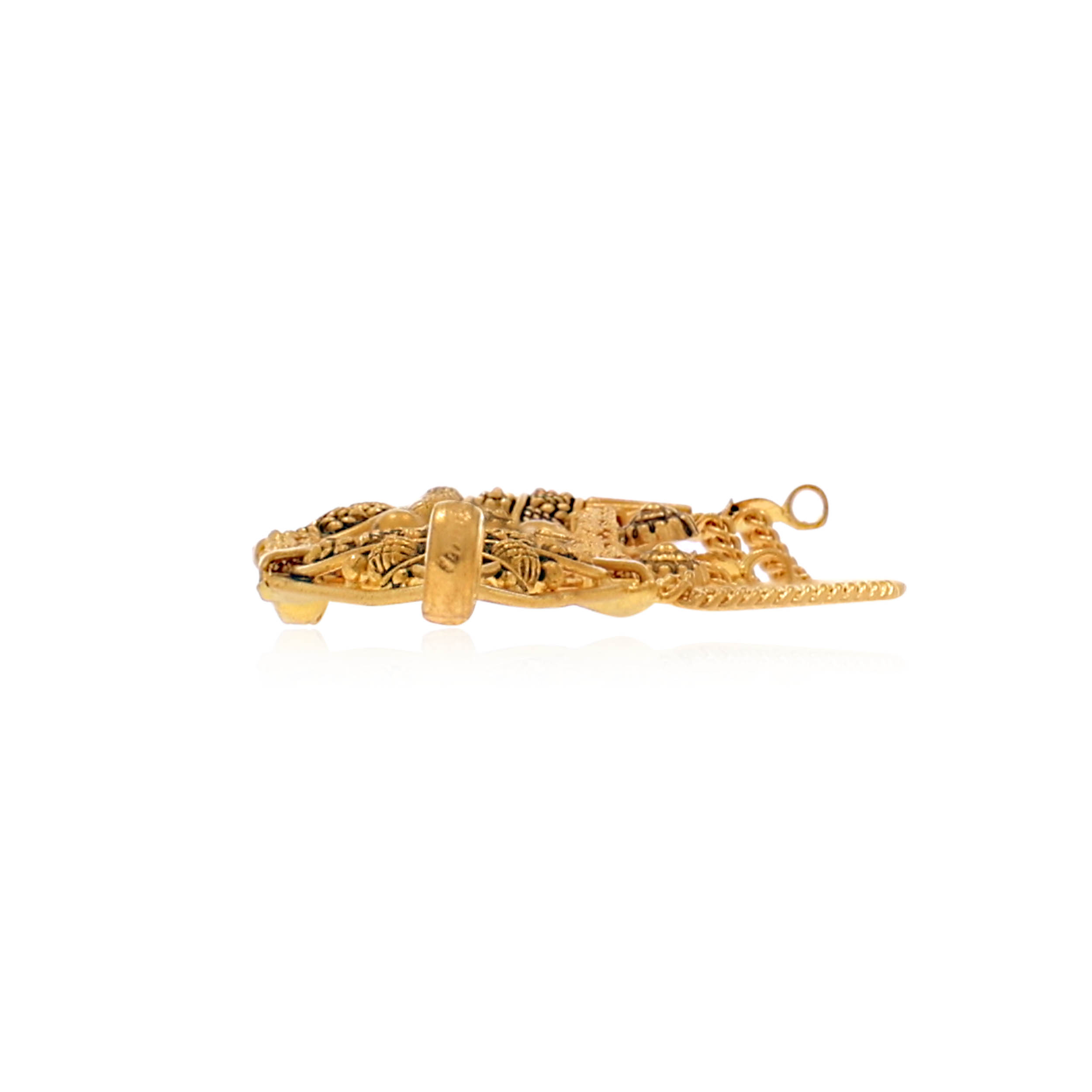 Mayurakshi Antique Gold Choker Necklace - Senco Gold and Diamonds
