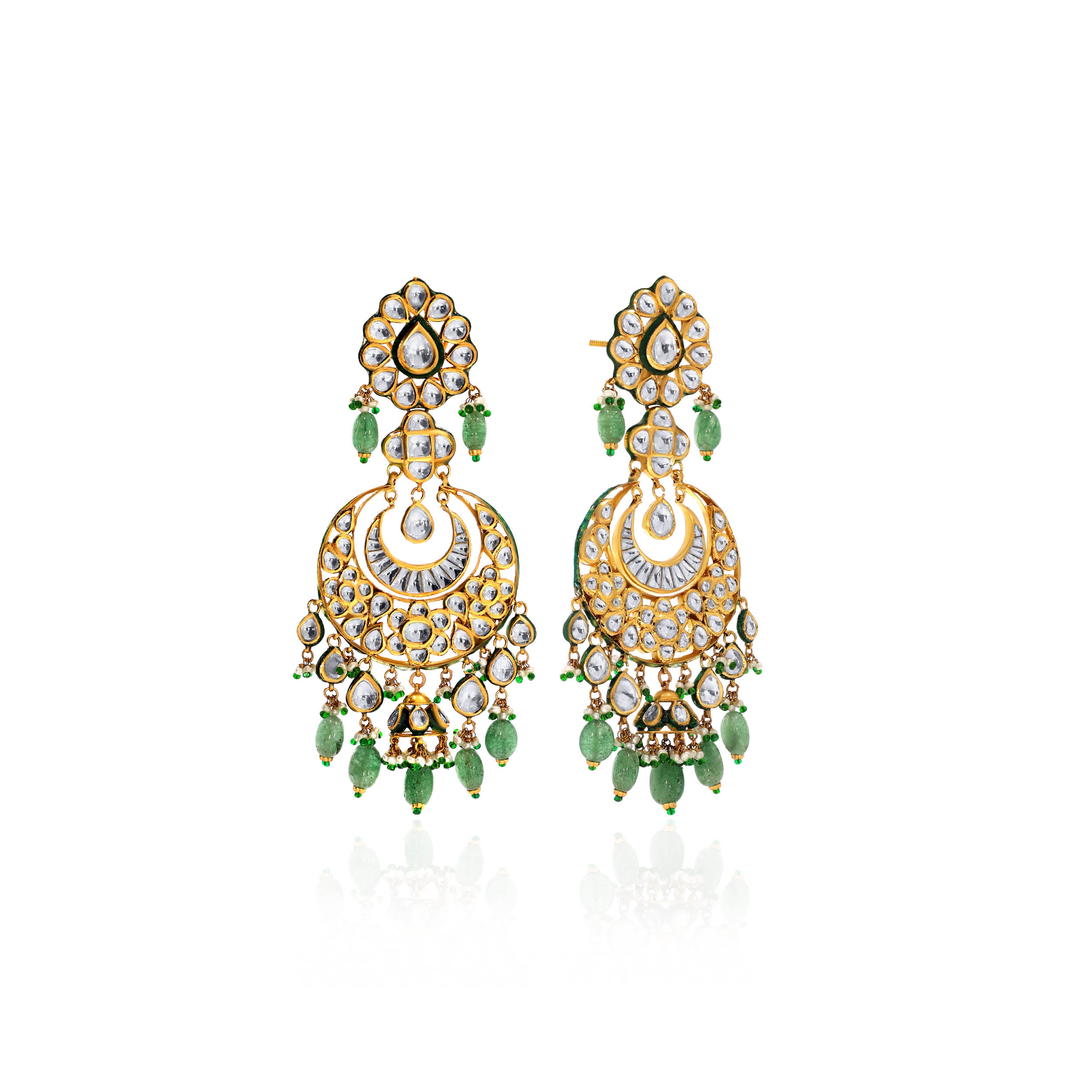 22K Yellow Gold Drop Earrings-GPGN-D000566053 - Senco Gold and Diamonds