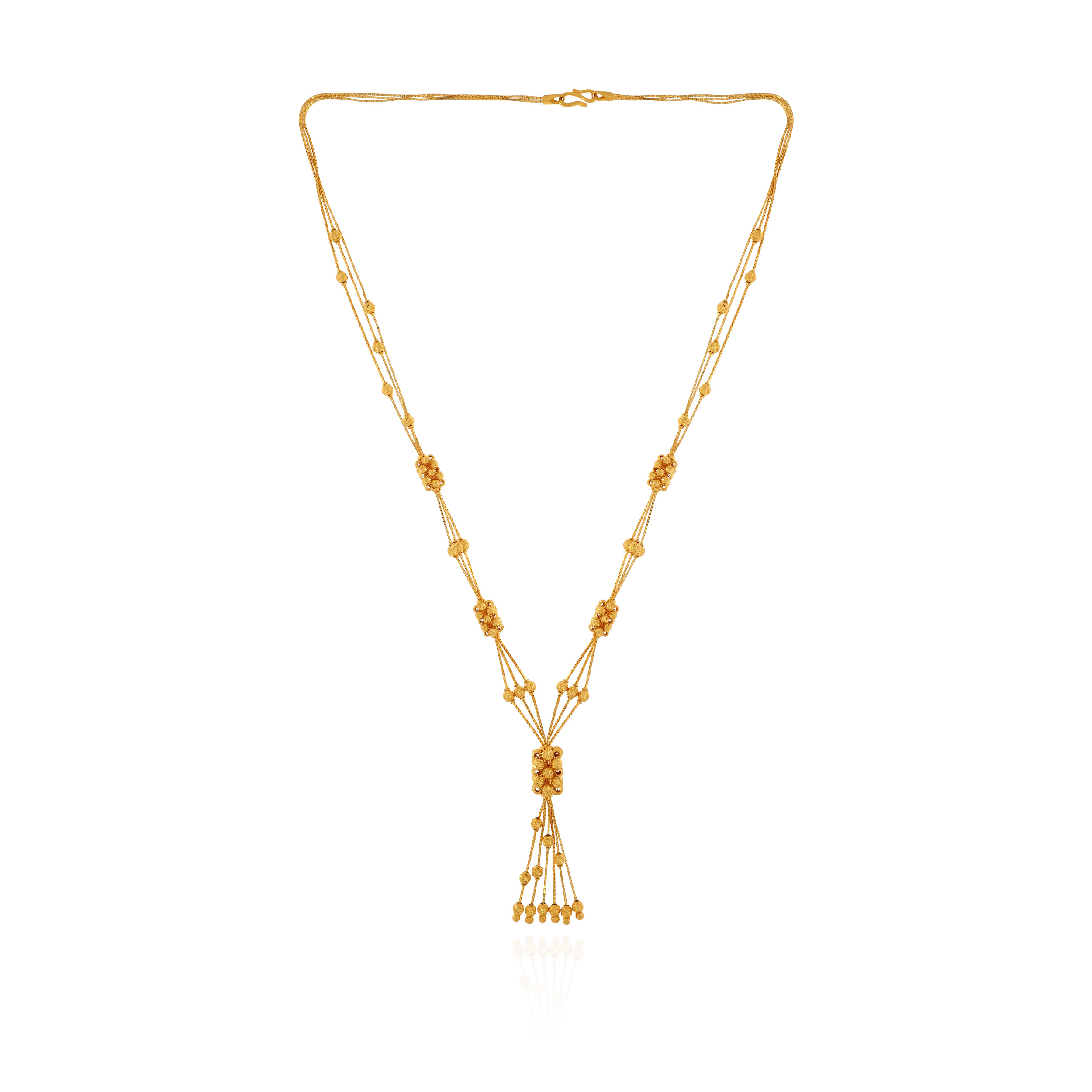 Cascade Beads Gold Chain - Senco Gold and Diamonds