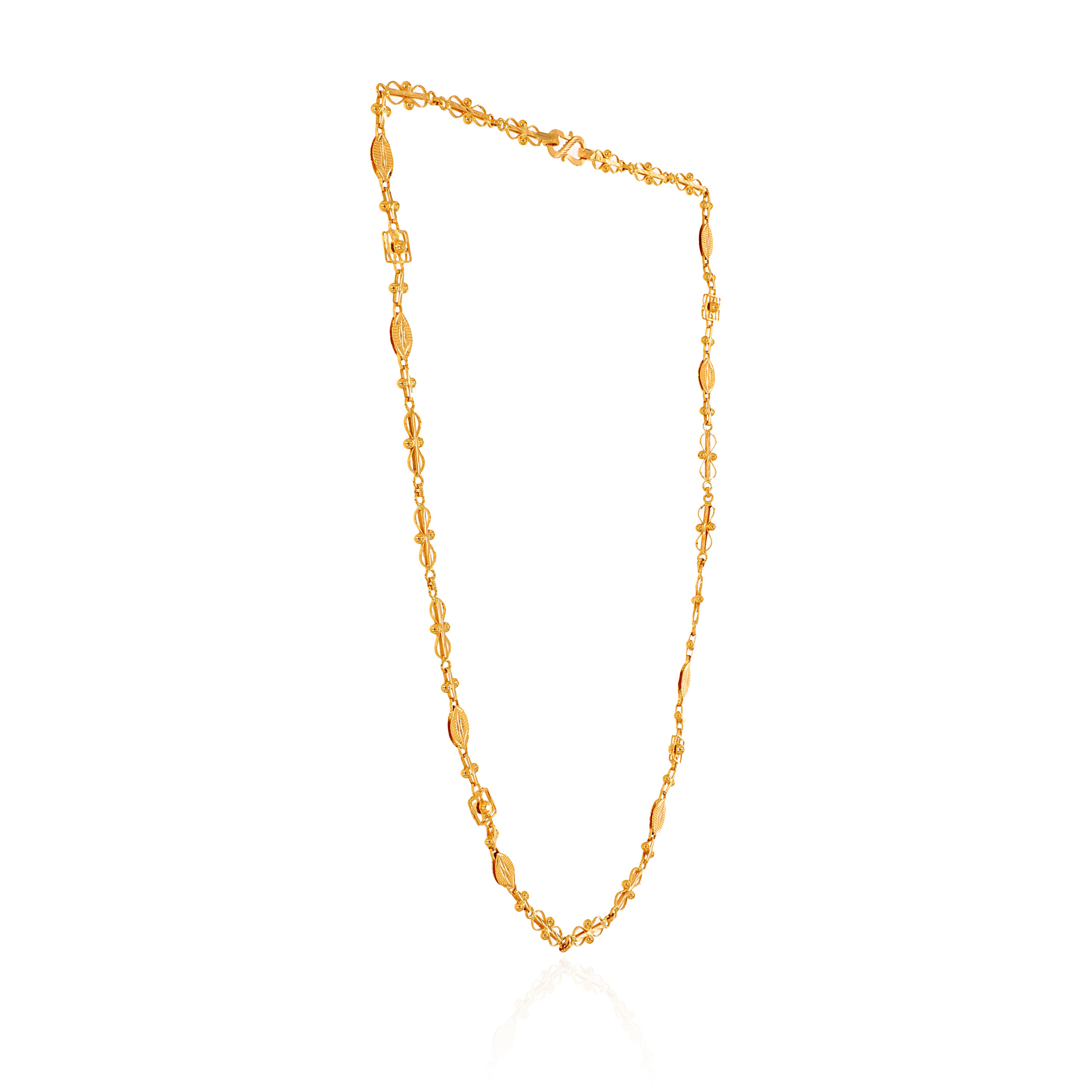 Petal Weave Gold Chain - Senco Gold and Diamonds