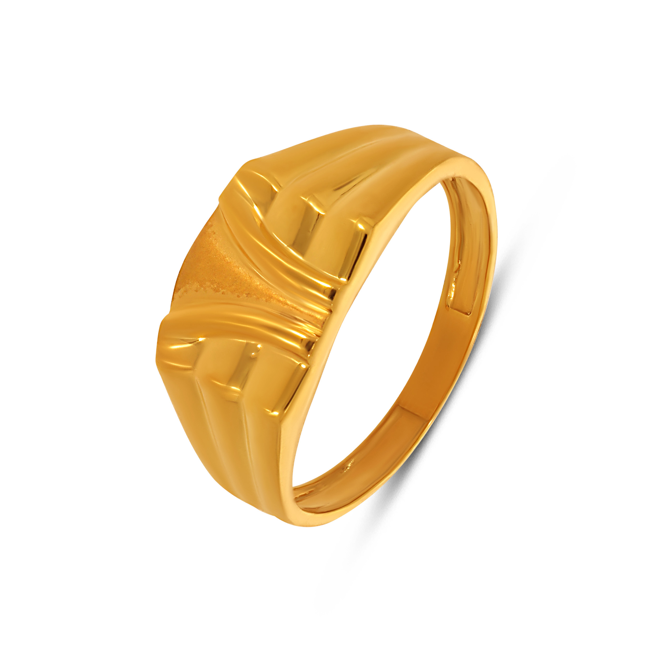 Classic Signet Men's Gold Ring - Senco Gold and Diamonds