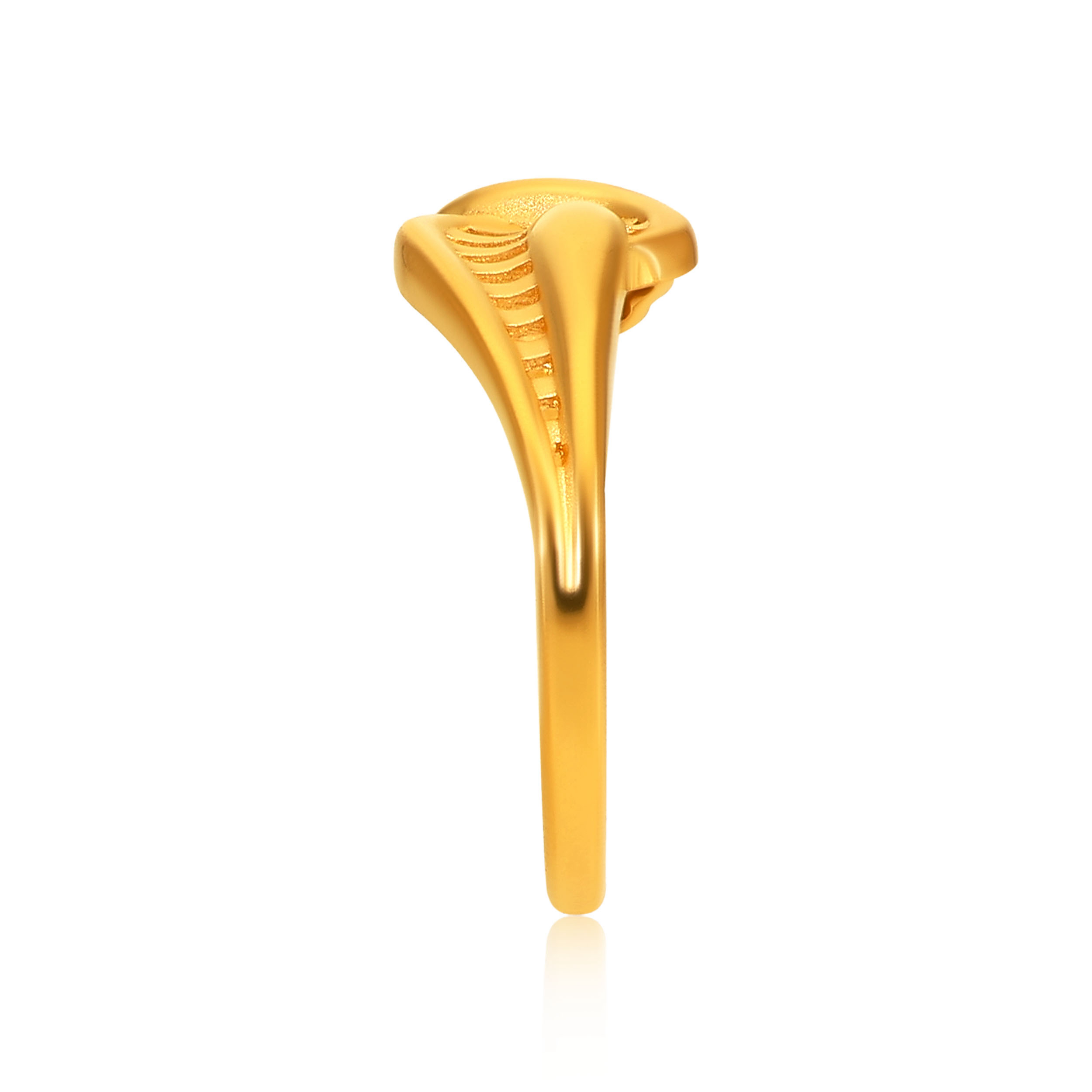 Modern Asymmetrical Gold Ring  - Senco Gold and Diamonds