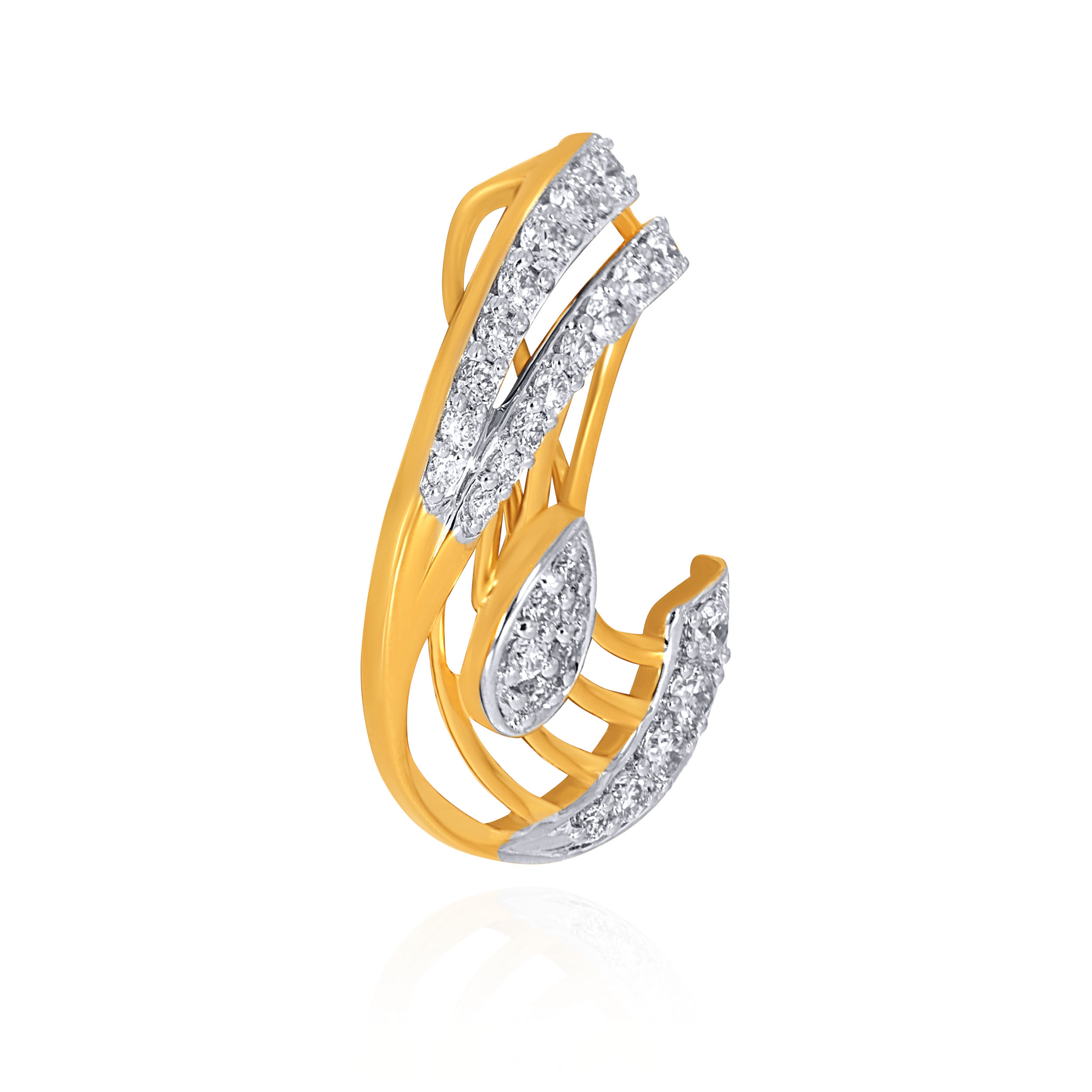 Radiant Crescent Diamond Pendant - Senco Gold and Diamonds