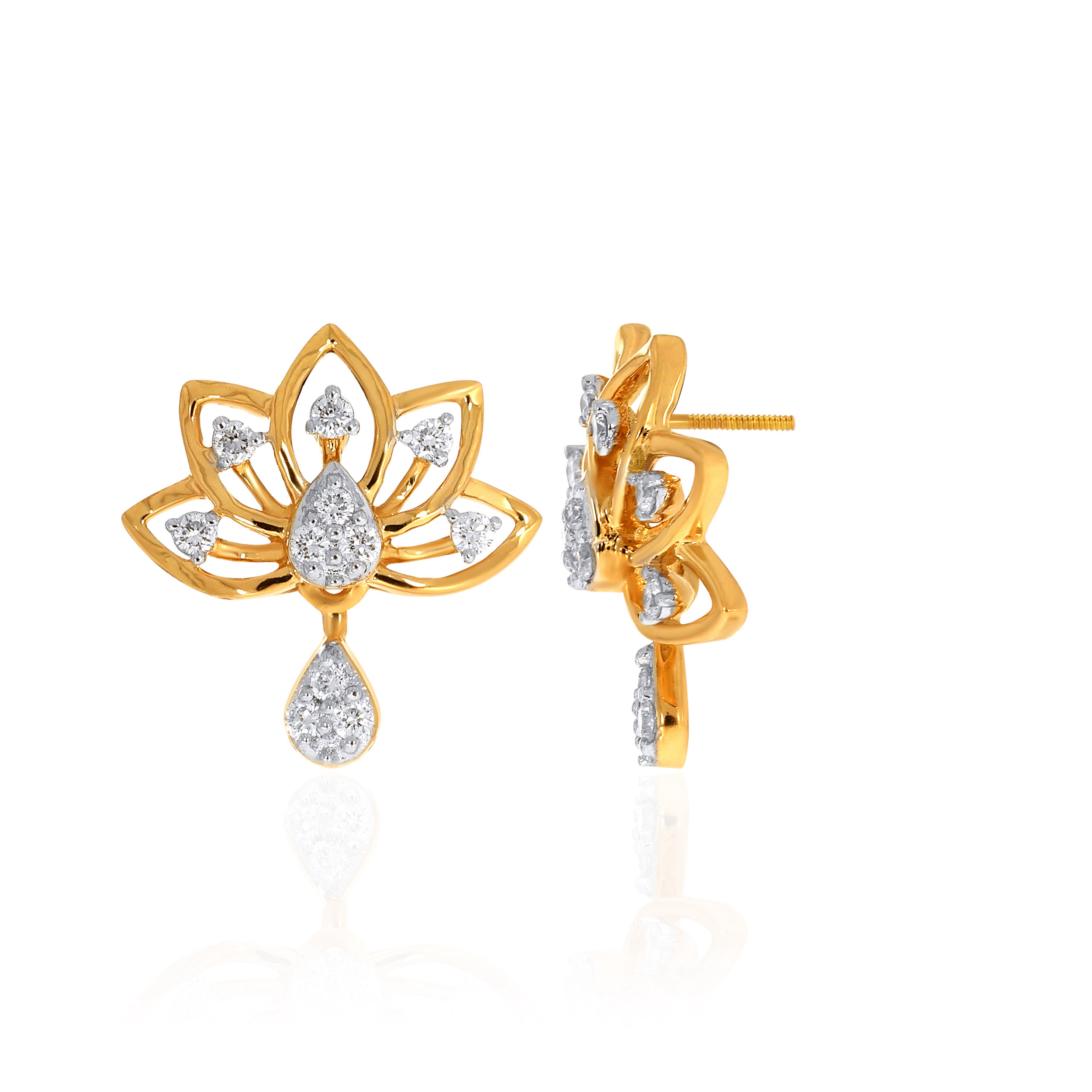 14K Yellow Gold Studs Earrings-DT-D000773569 - Senco Gold and Diamonds