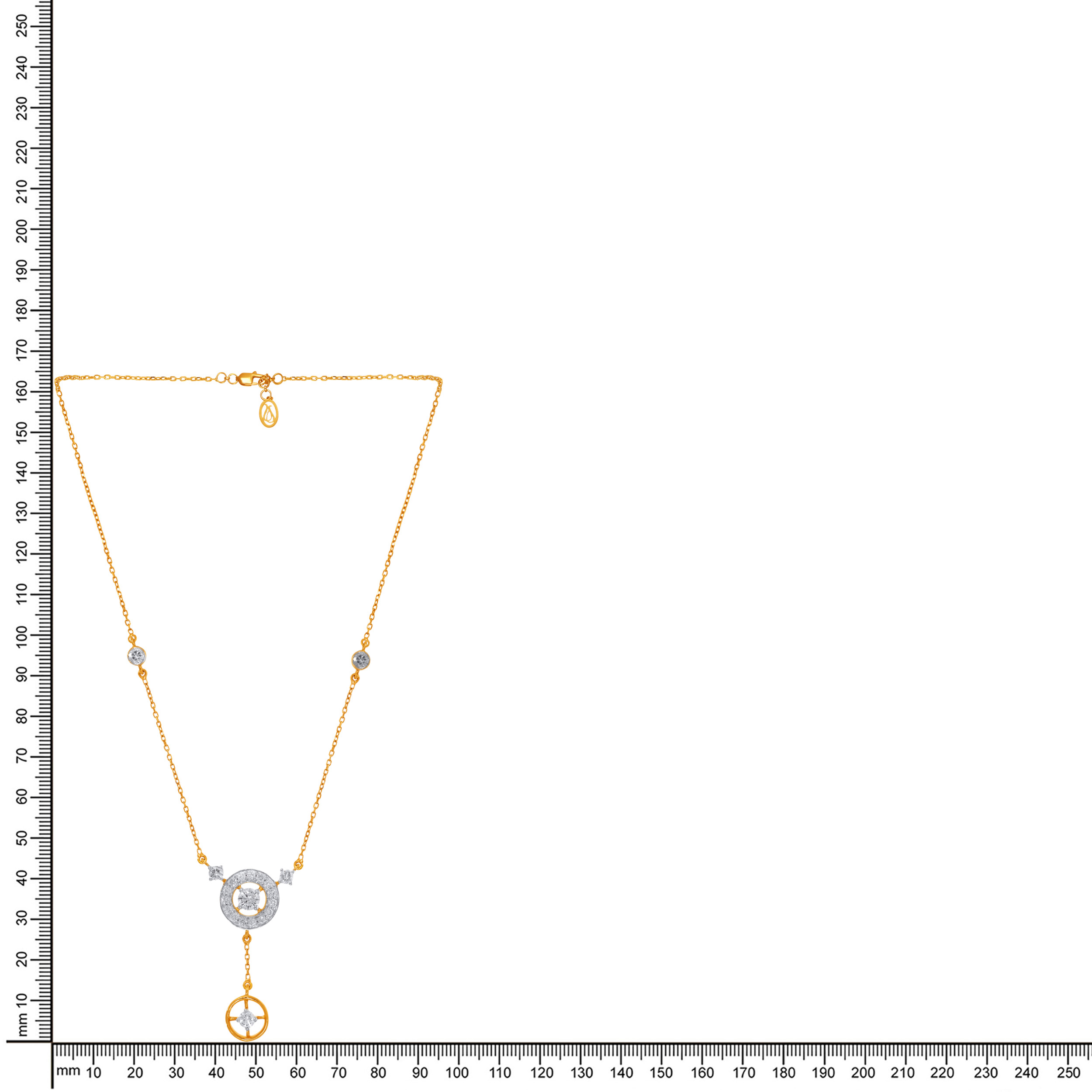 Fiery Heart Solitaire Chain Pendant - Senco Gold and Diamonds