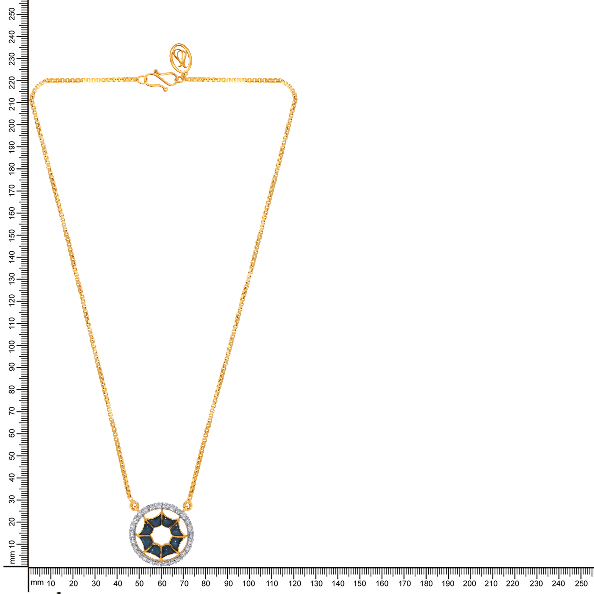 Star-Inspired Diamond Chain Pendant - Senco Gold and Diamonds