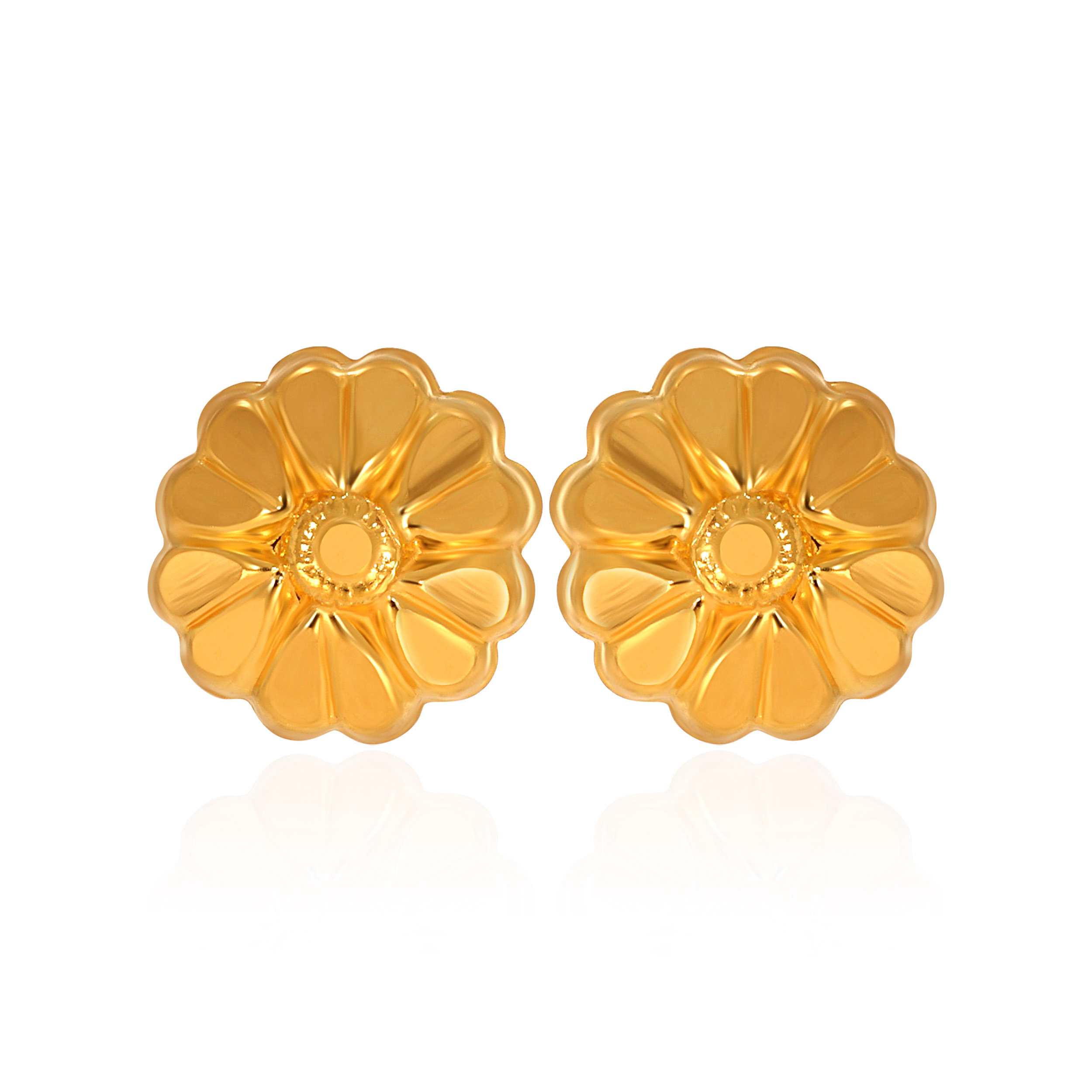 22K Yellow Gold Gold Studs Earrings-GP-D000577200 - Senco Gold and Diamonds