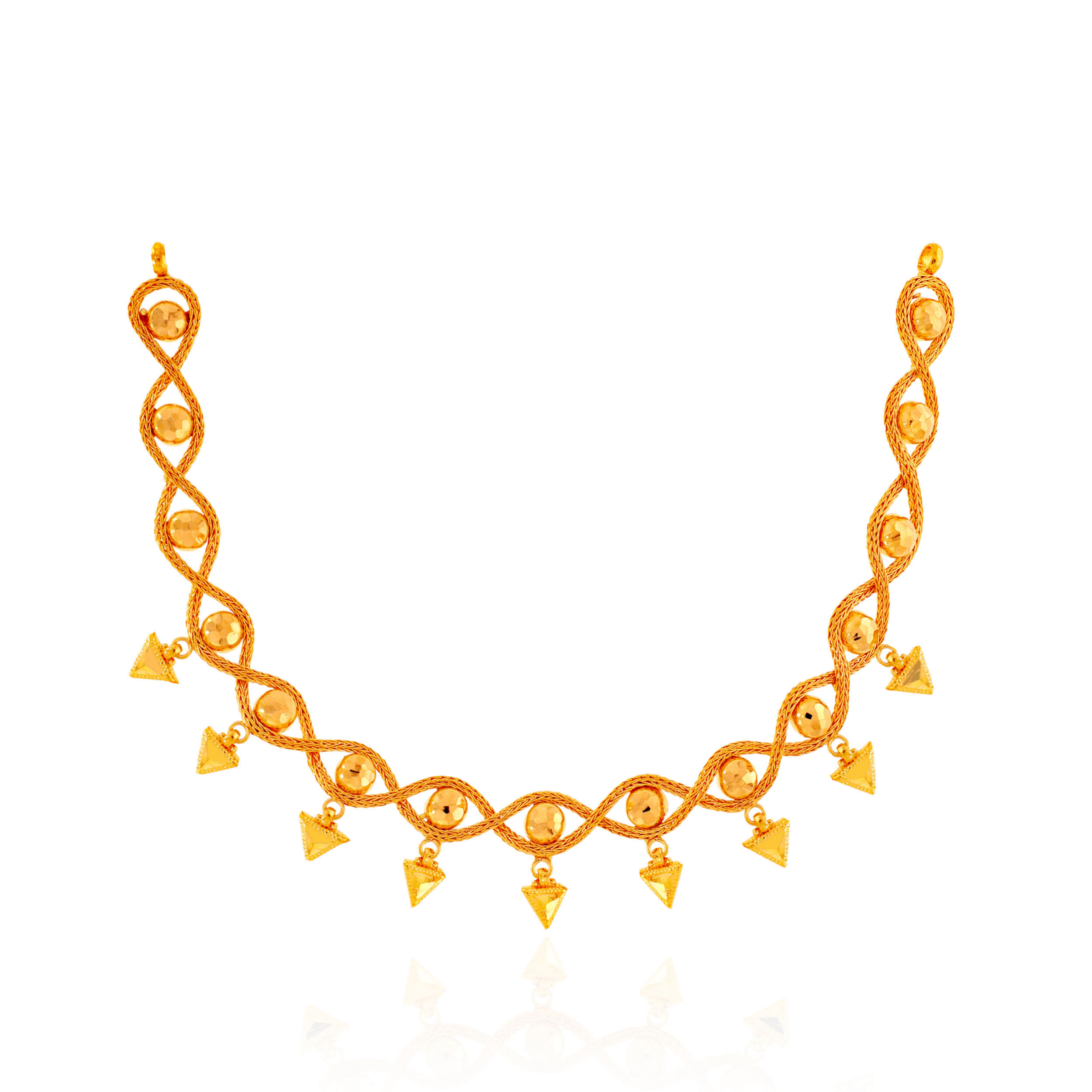 22K Yellow Gold Necklace-GN-D000737600 - Senco Gold and Diamonds