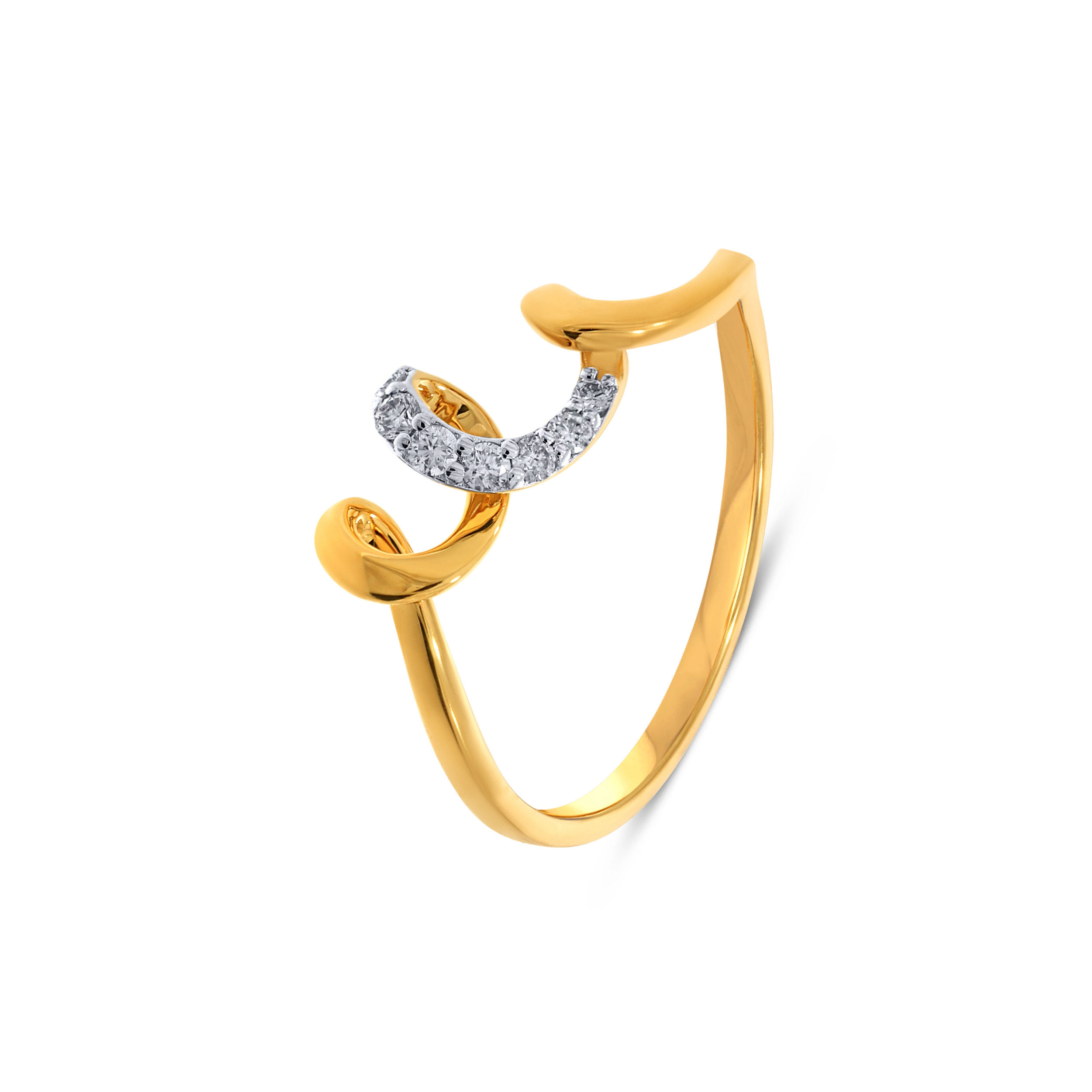Graceful Wave Diamond Ring - Senco Gold and Diamonds