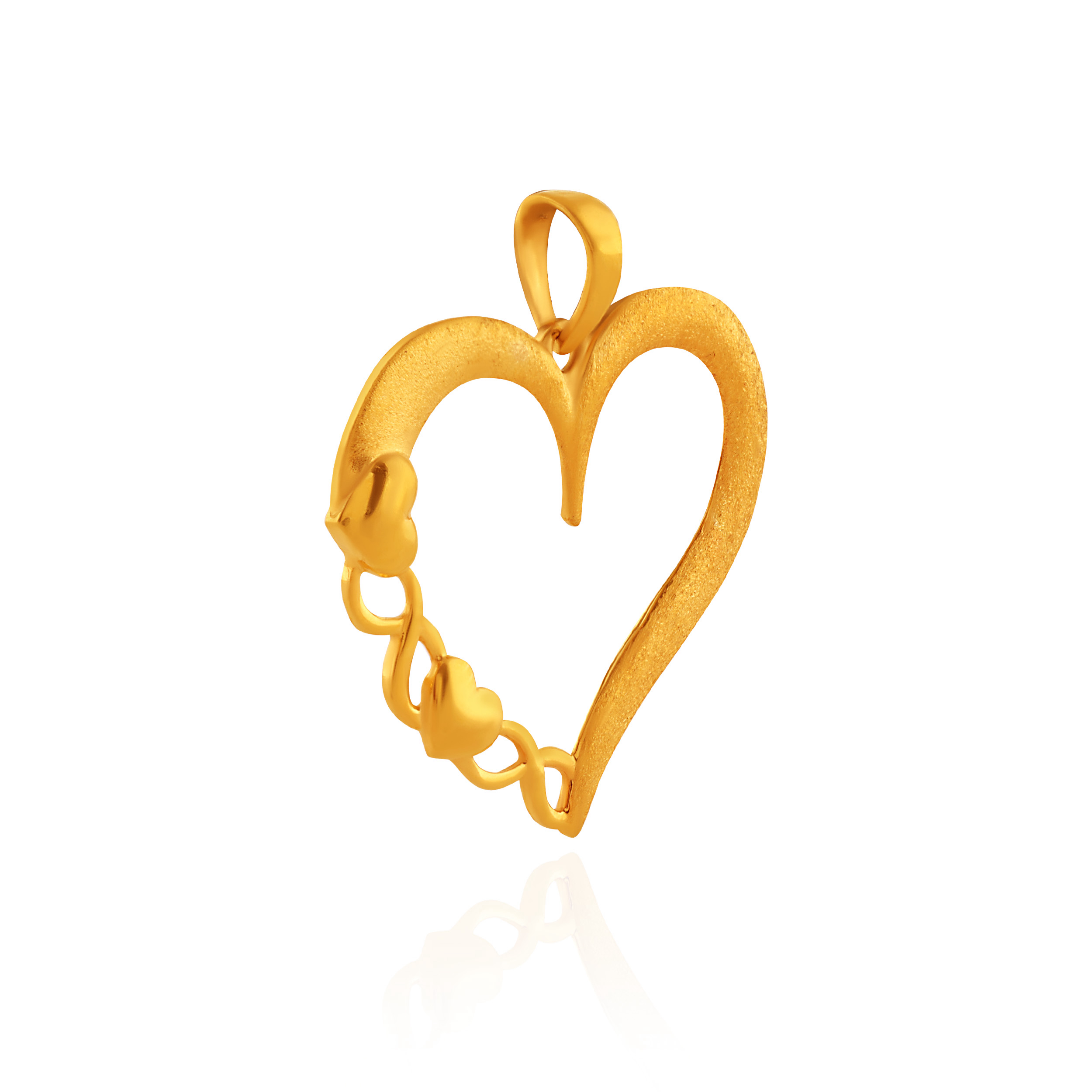 Heartline Keepsake Gold Rakhi Pendant - Senco Gold and Diamonds