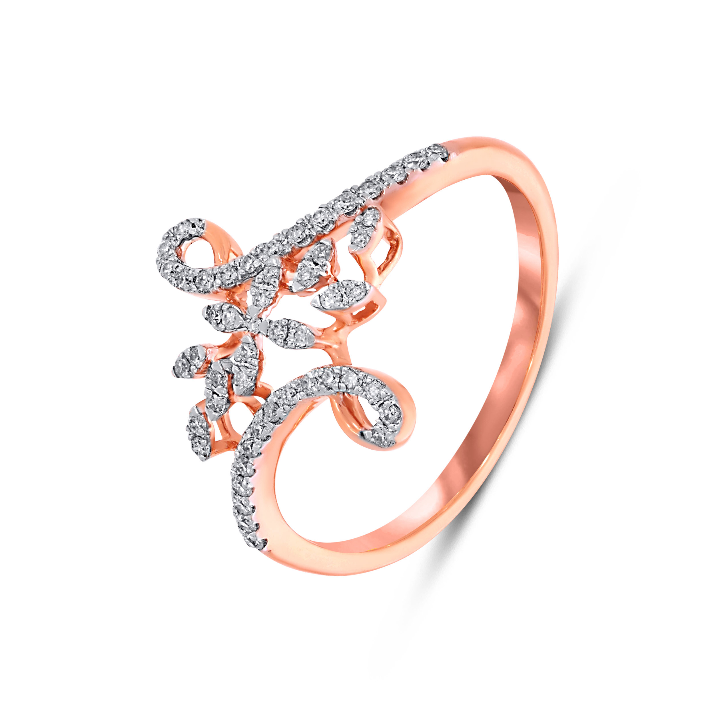 Roselle Swirl Diamond Ring - Senco Gold and Diamonds