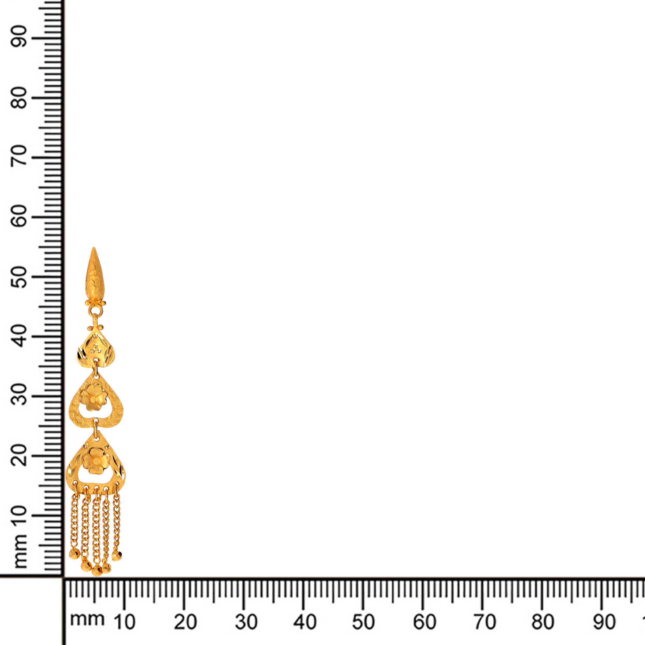 Cascading Bloom Gold Earrings - Senco Gold and Diamonds