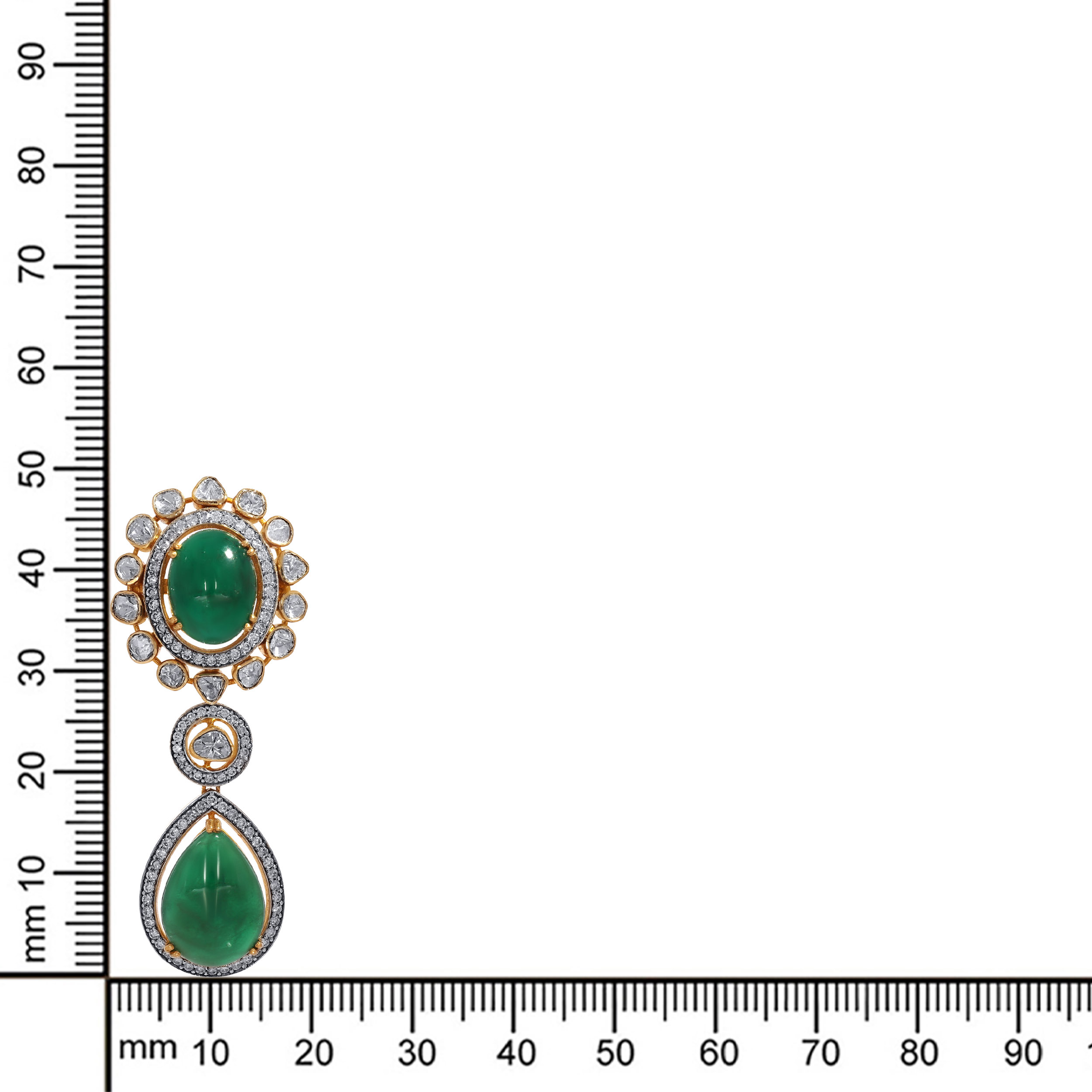 Verdant Resplendence Diamond Drop Earrings - Senco Gold and Diamonds