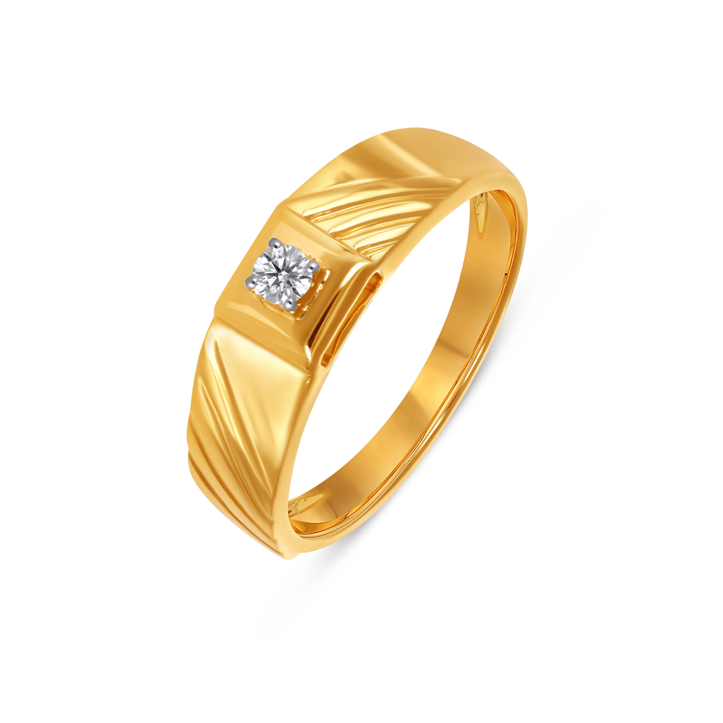 Halo Of Love Solitaire Men's Ring - Senco Gold and Diamonds