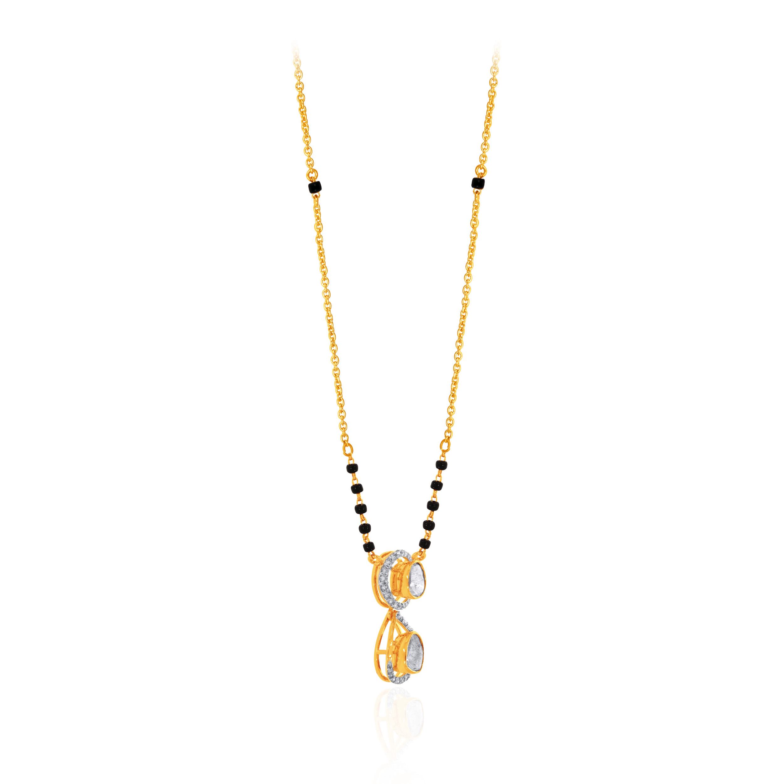 Linked Love Diamond Mangalsutra - Senco Gold and Diamonds