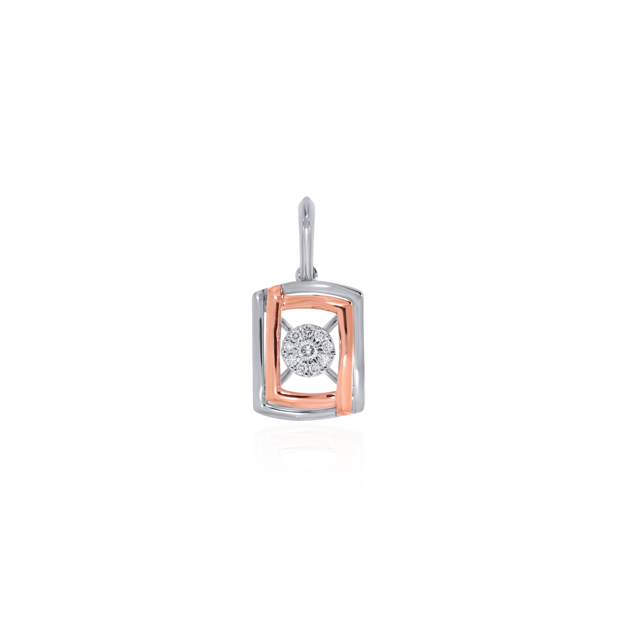 Chic Charm Platinum Diamond Pendant - Senco Gold and Diamonds