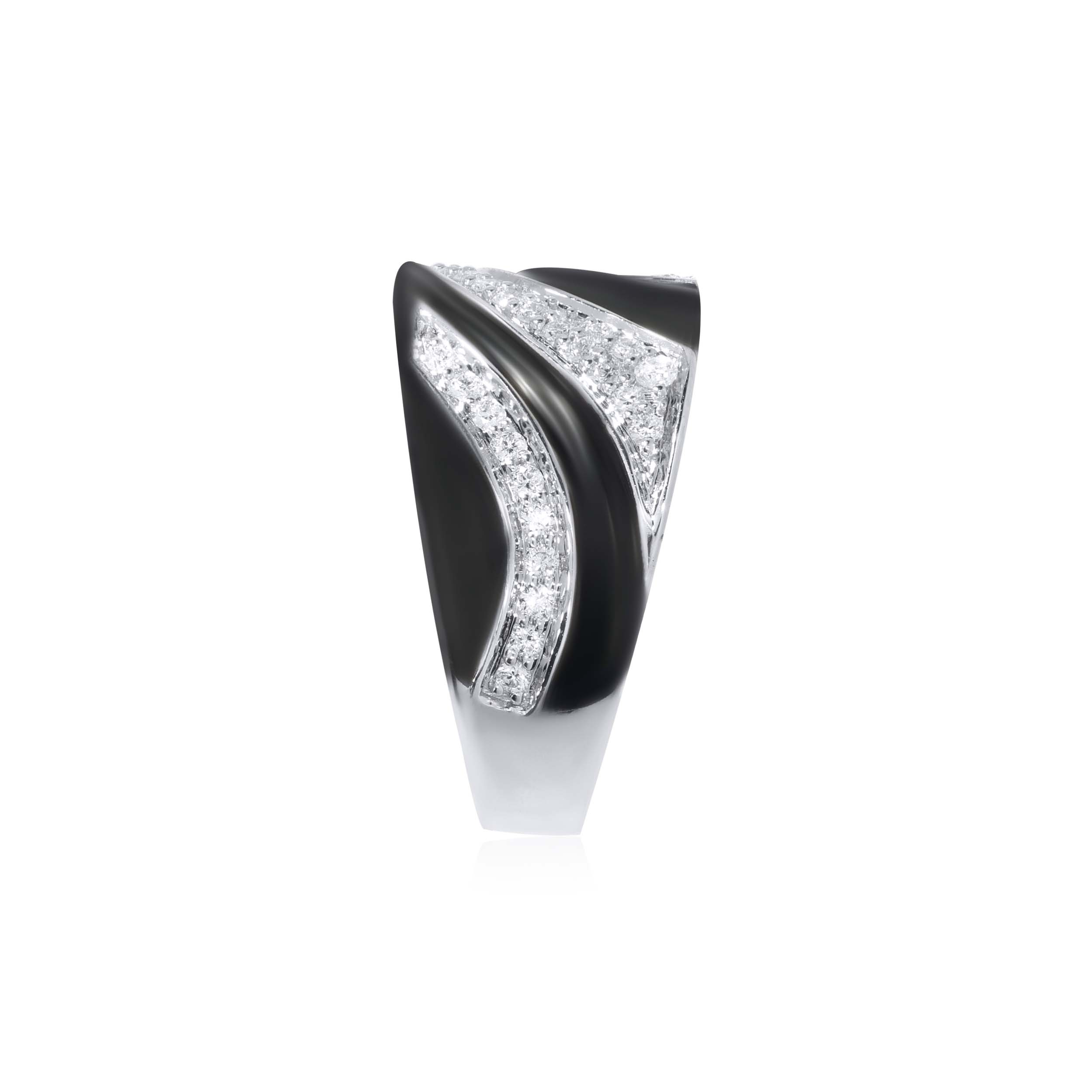 Fashionable Monochrome Diamond Ring - Senco Gold and Diamonds