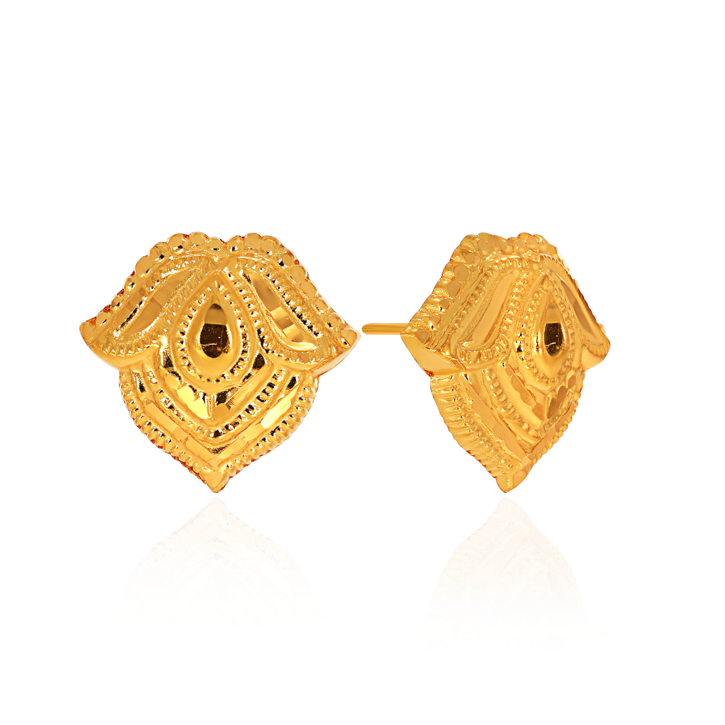 22K Yellow Gold Gold Studs Earrings-GP-D000712546 - Senco Gold and Diamonds