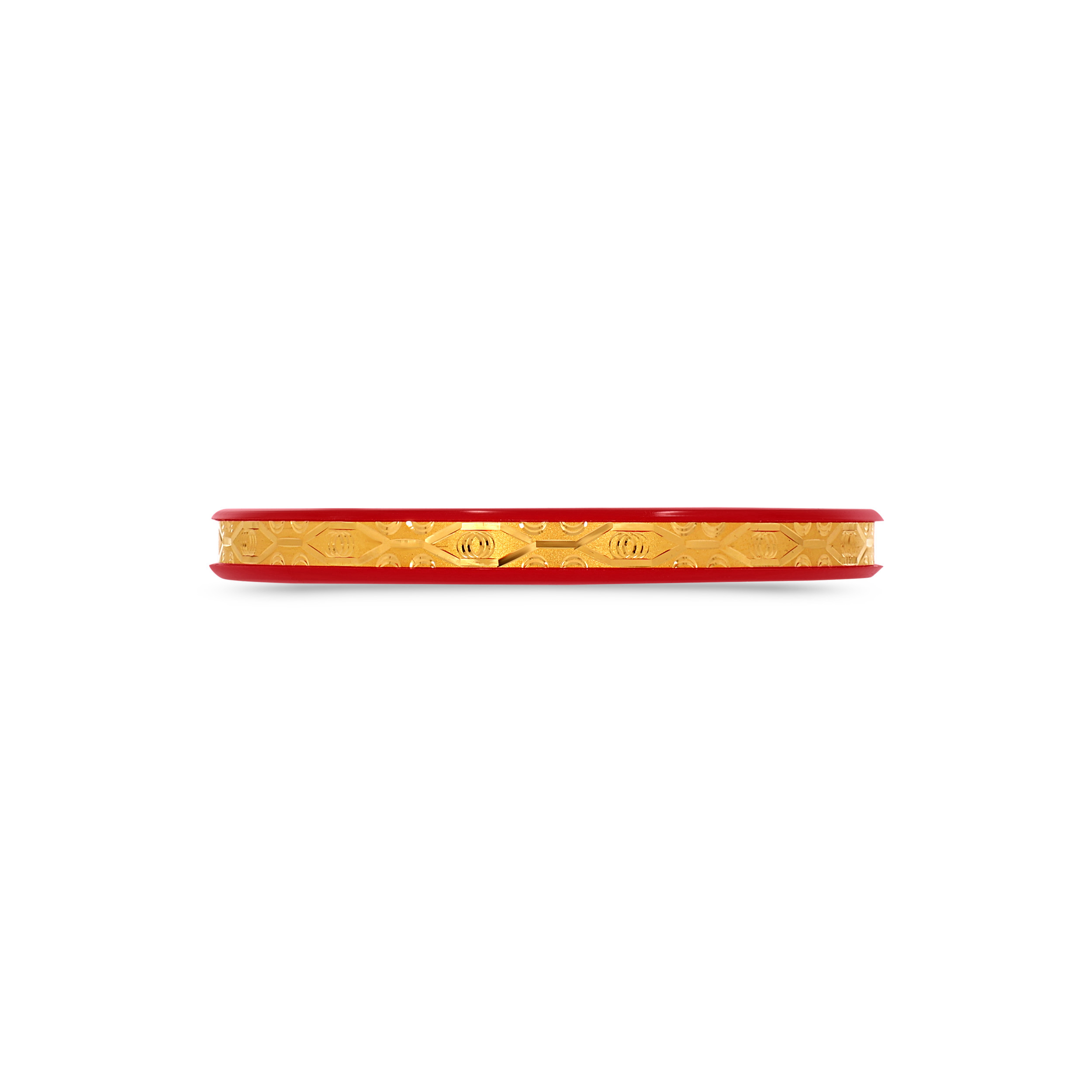 Symbol Of Love Gold Pola Bangle - Senco Gold and Diamonds