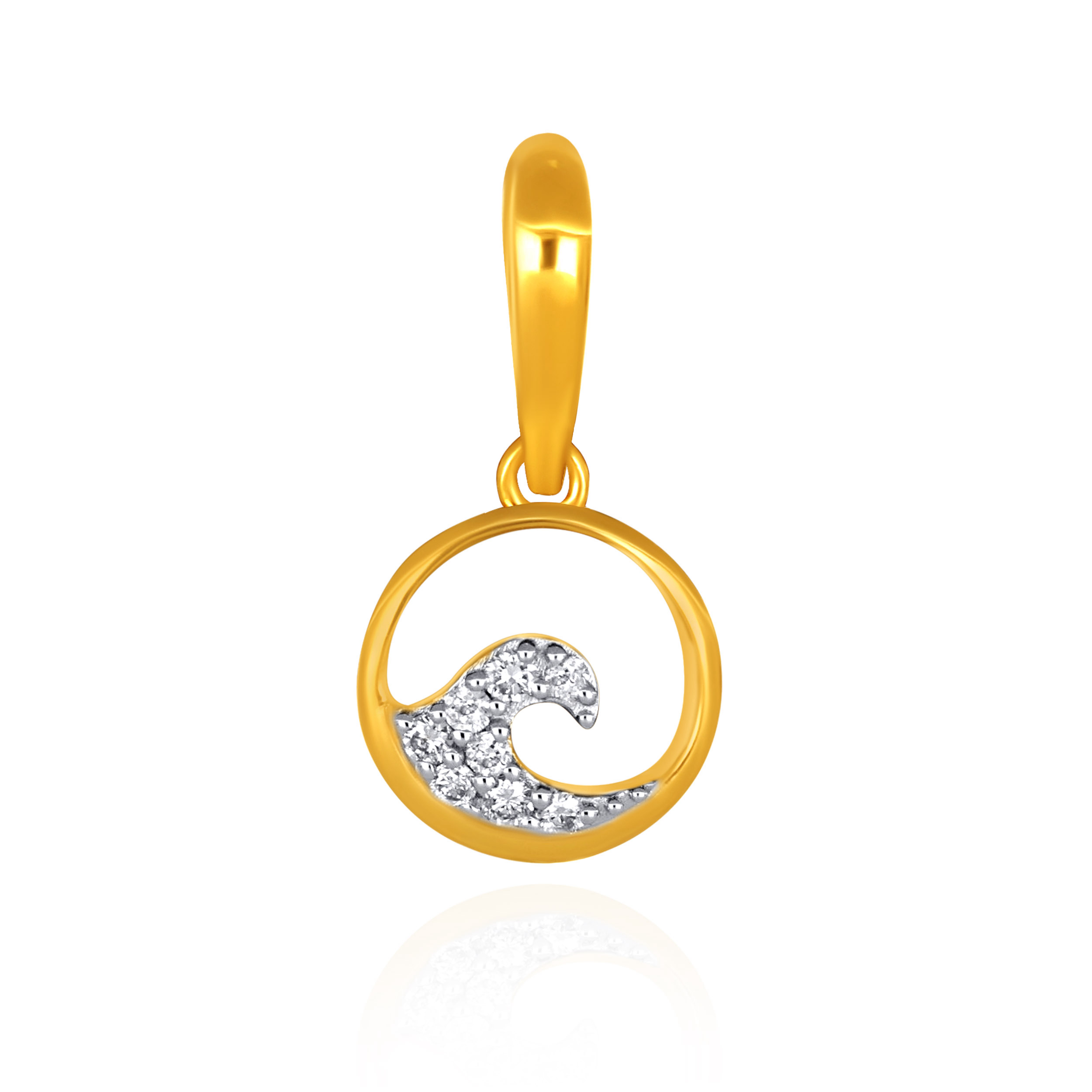 Serenity Wave Diamond Pendant - Senco Gold and Diamonds