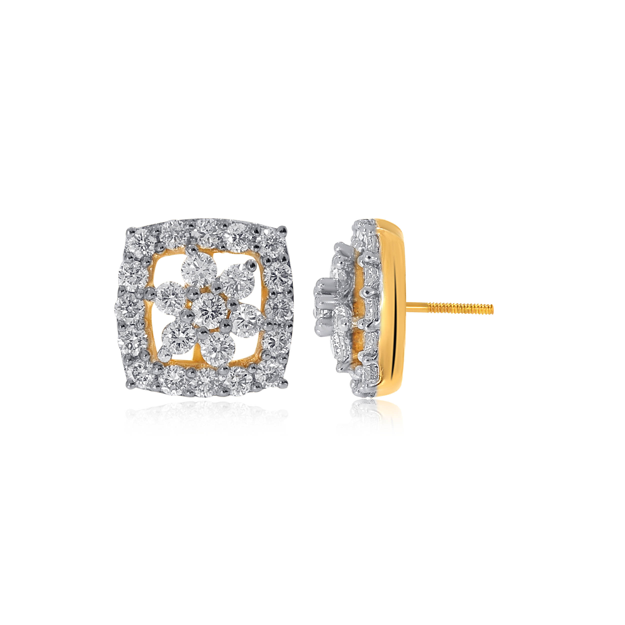Daisy Blush Diamond Studs - Senco Gold and Diamonds