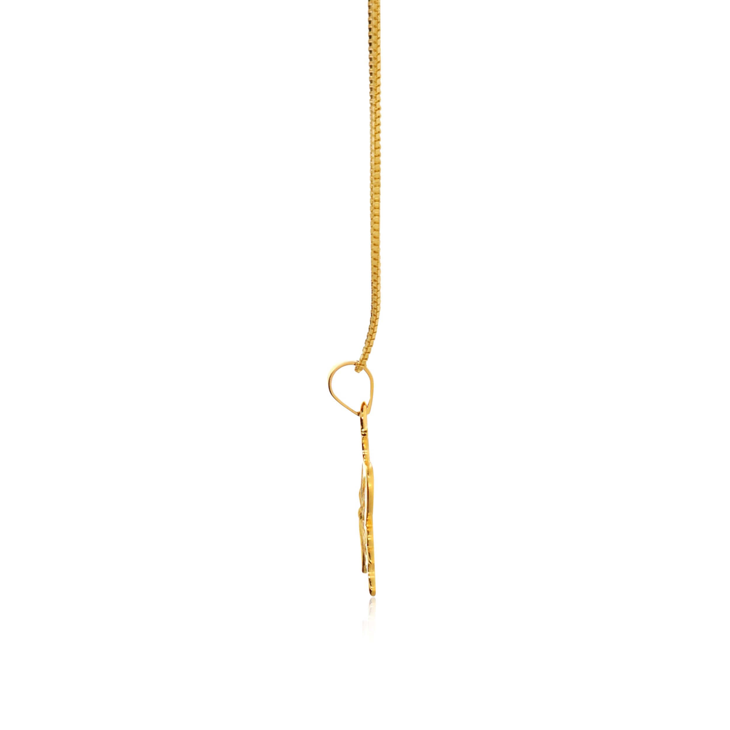 Dreamy Wings Gold Chain Pendant - Senco Gold and Diamonds