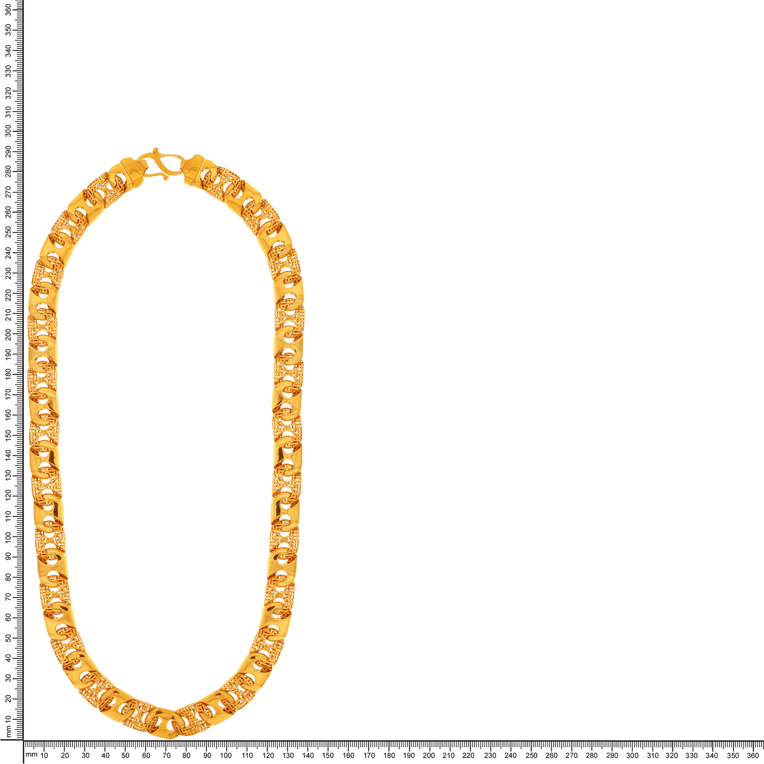 Zestful Lattice Men Gold Chain - Senco Gold and Diamonds