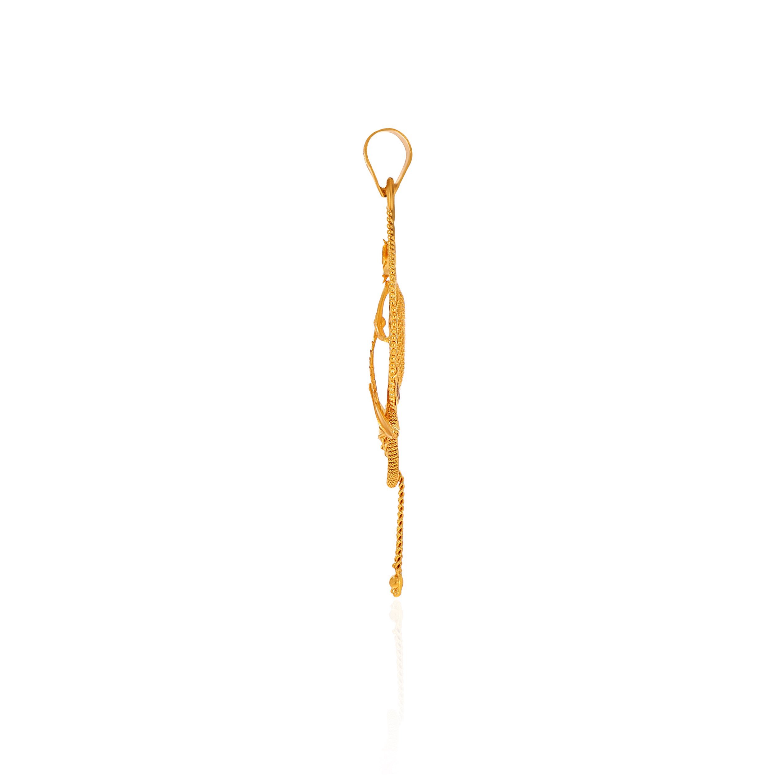Floral Stream Gold Pendant - Senco Gold and Diamonds