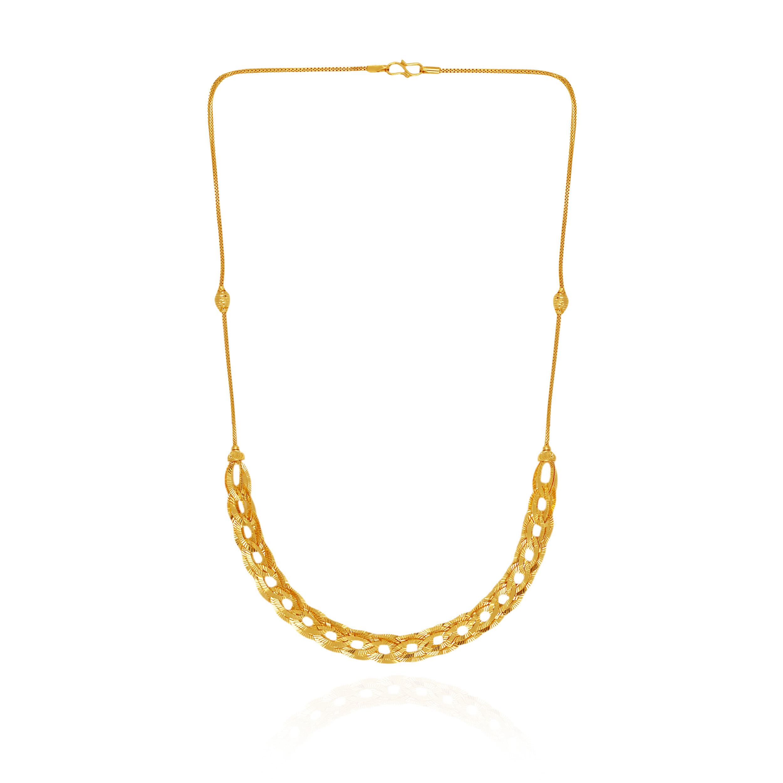Sleek Weave Gold Chain - Senco Gold and Diamonds