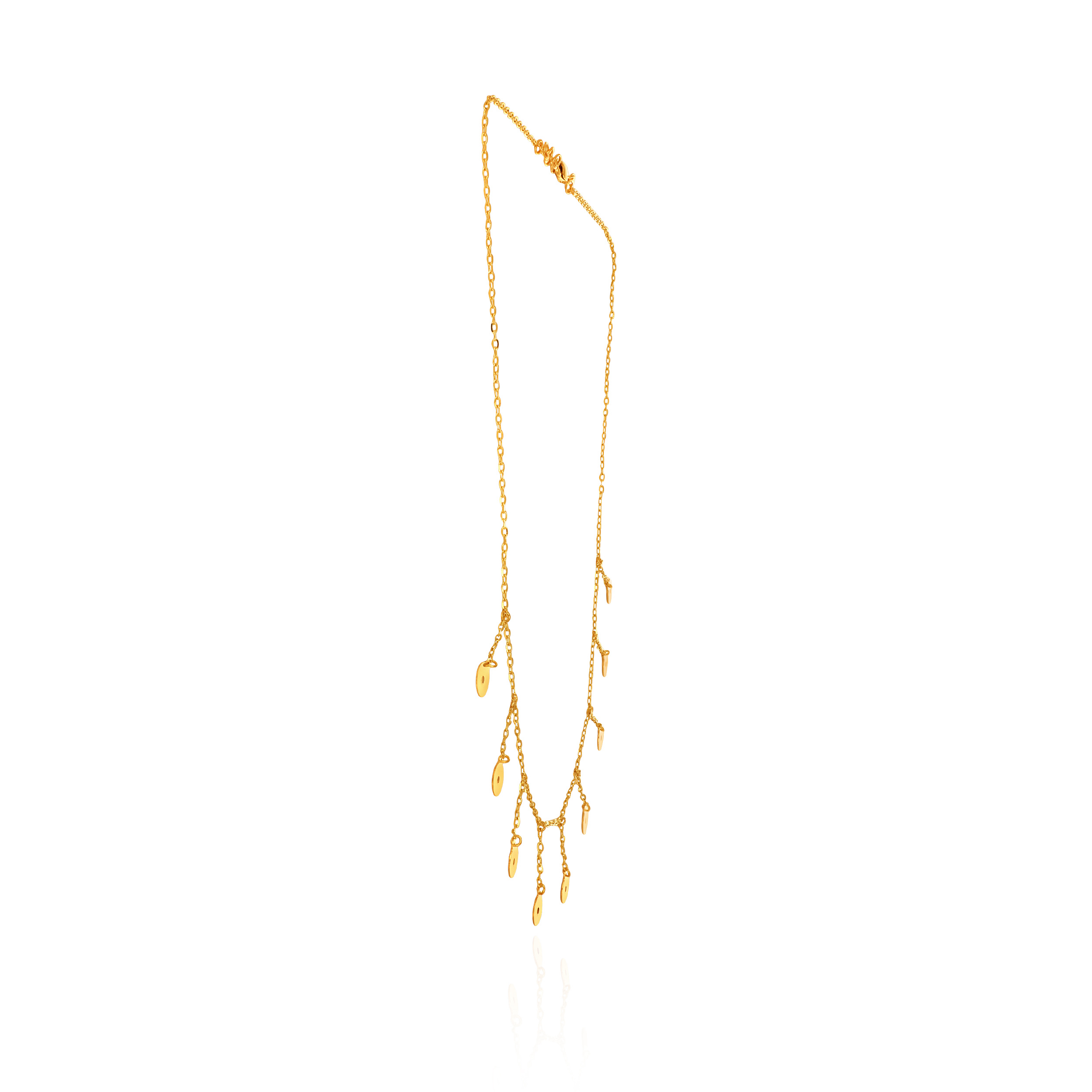 SunSpark Drop Gold Chain - Senco Gold and Diamonds
