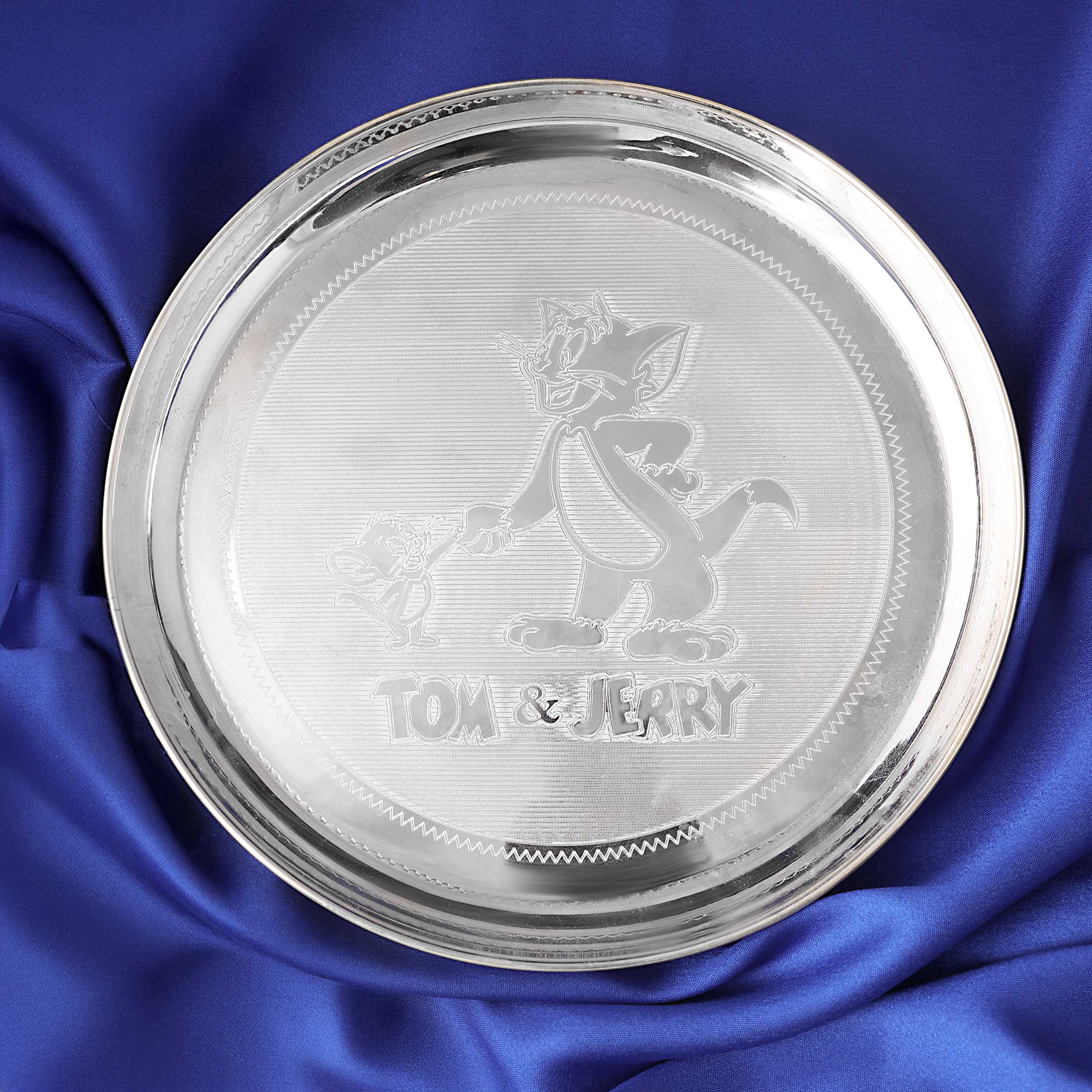 Whimsical Tom & Jerry Silver Plate - Senco Gold and Diamonds