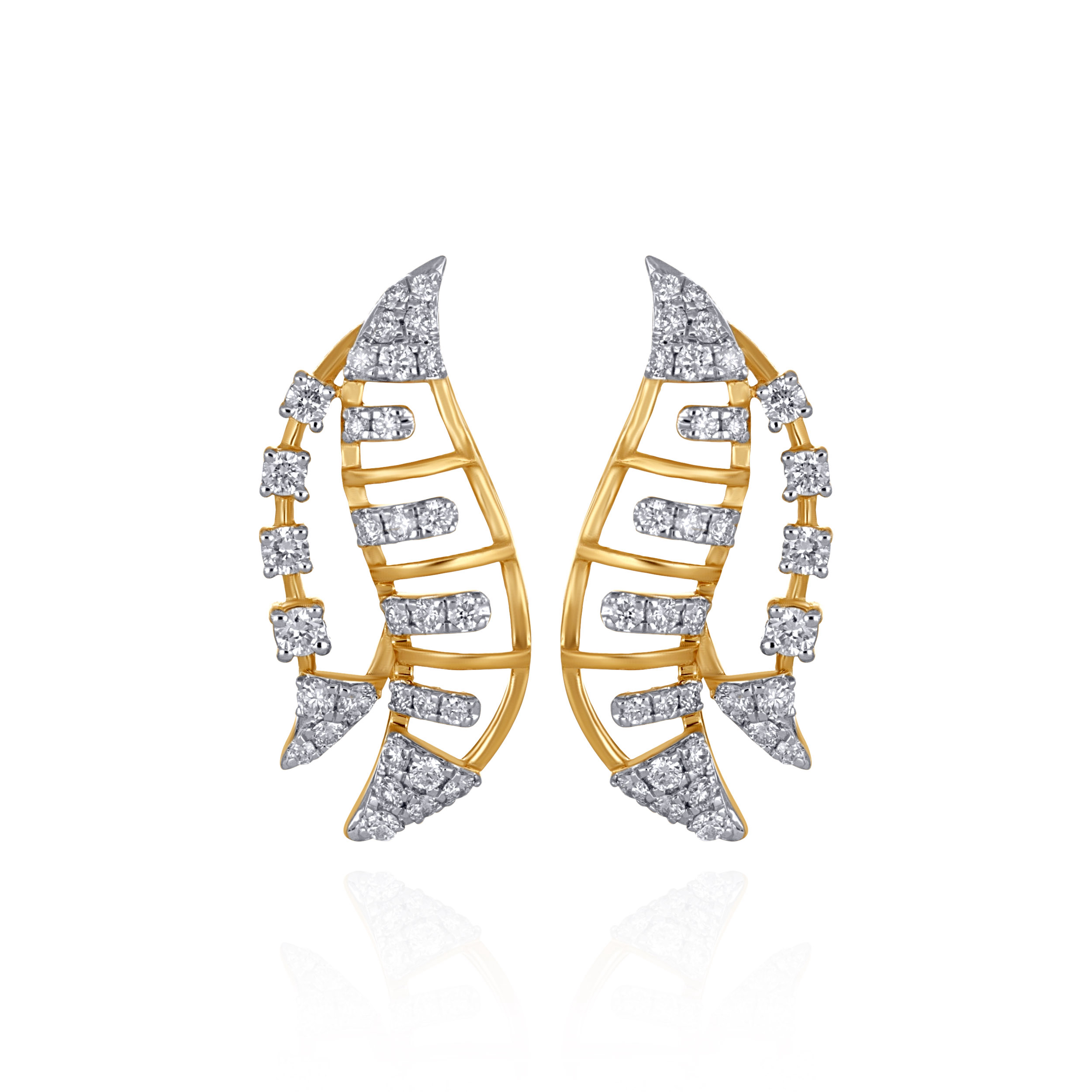 Deco Radiance Diamond Earrings - Senco Gold and Diamonds