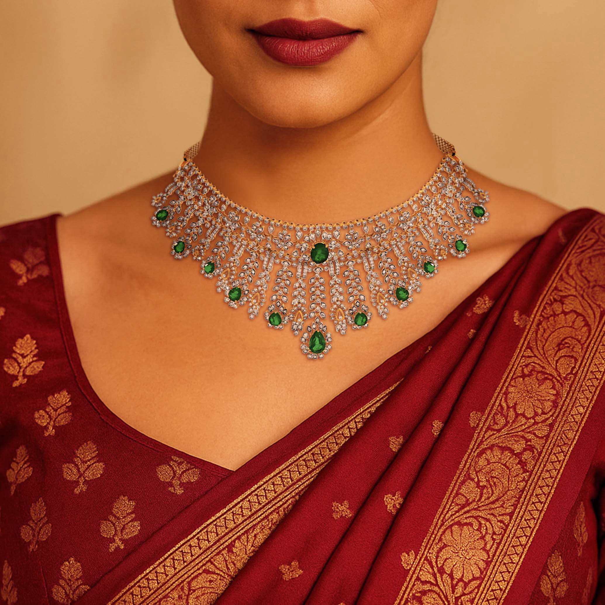 Briolette Bloom Diamond Necklace - Senco Gold and Diamonds