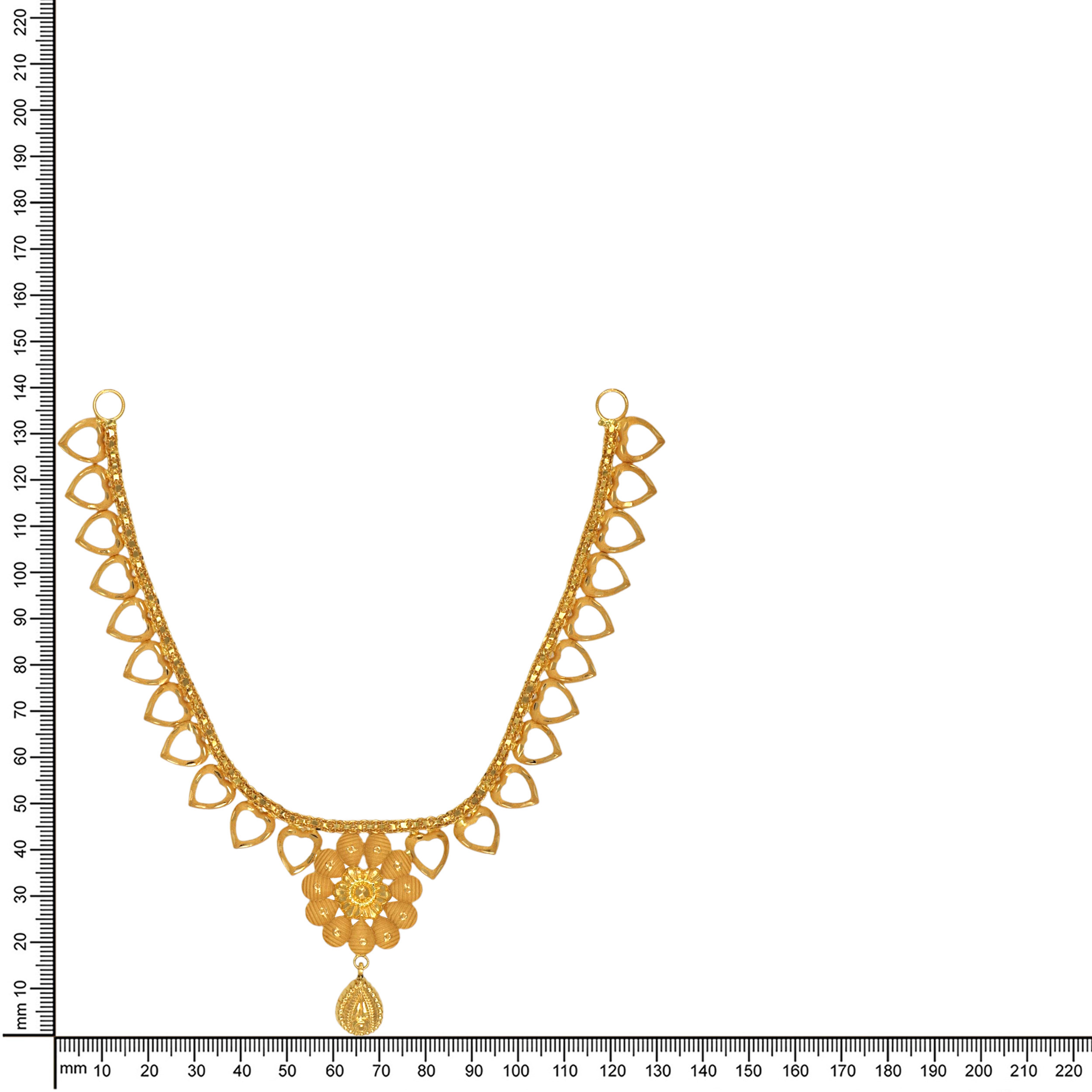 Looped Elegance Floral Gold Necklace - Senco Gold and Diamonds