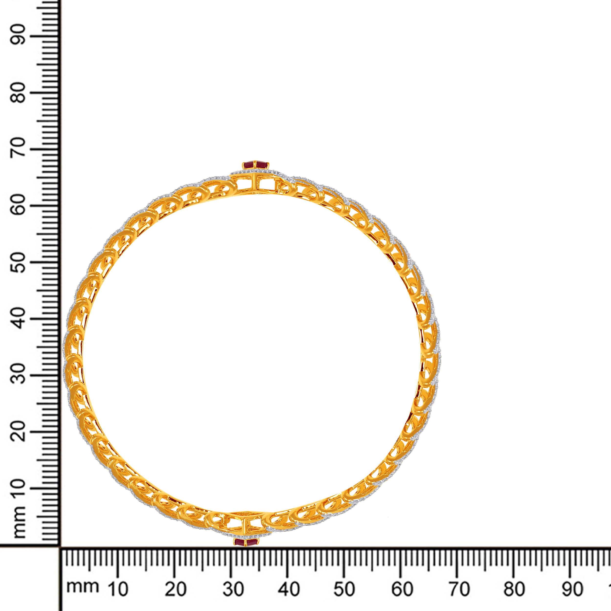 Blush Crest Diamond Churi - Senco Gold and Diamonds