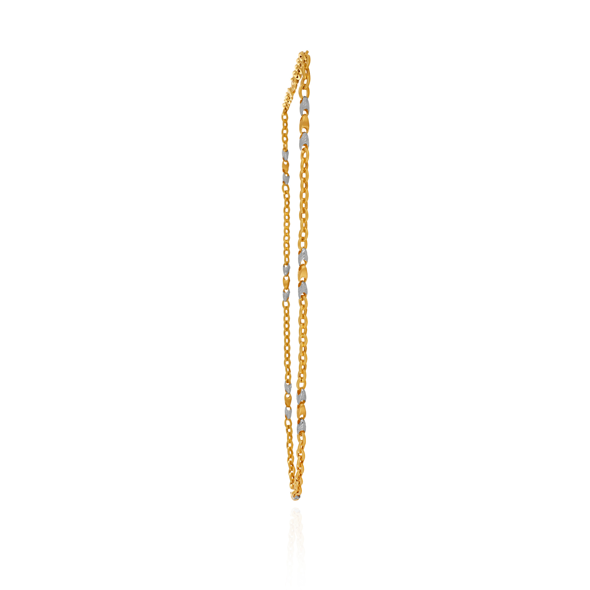 Crown Twist Duo Men's Gold Chain - Senco Gold and Diamonds