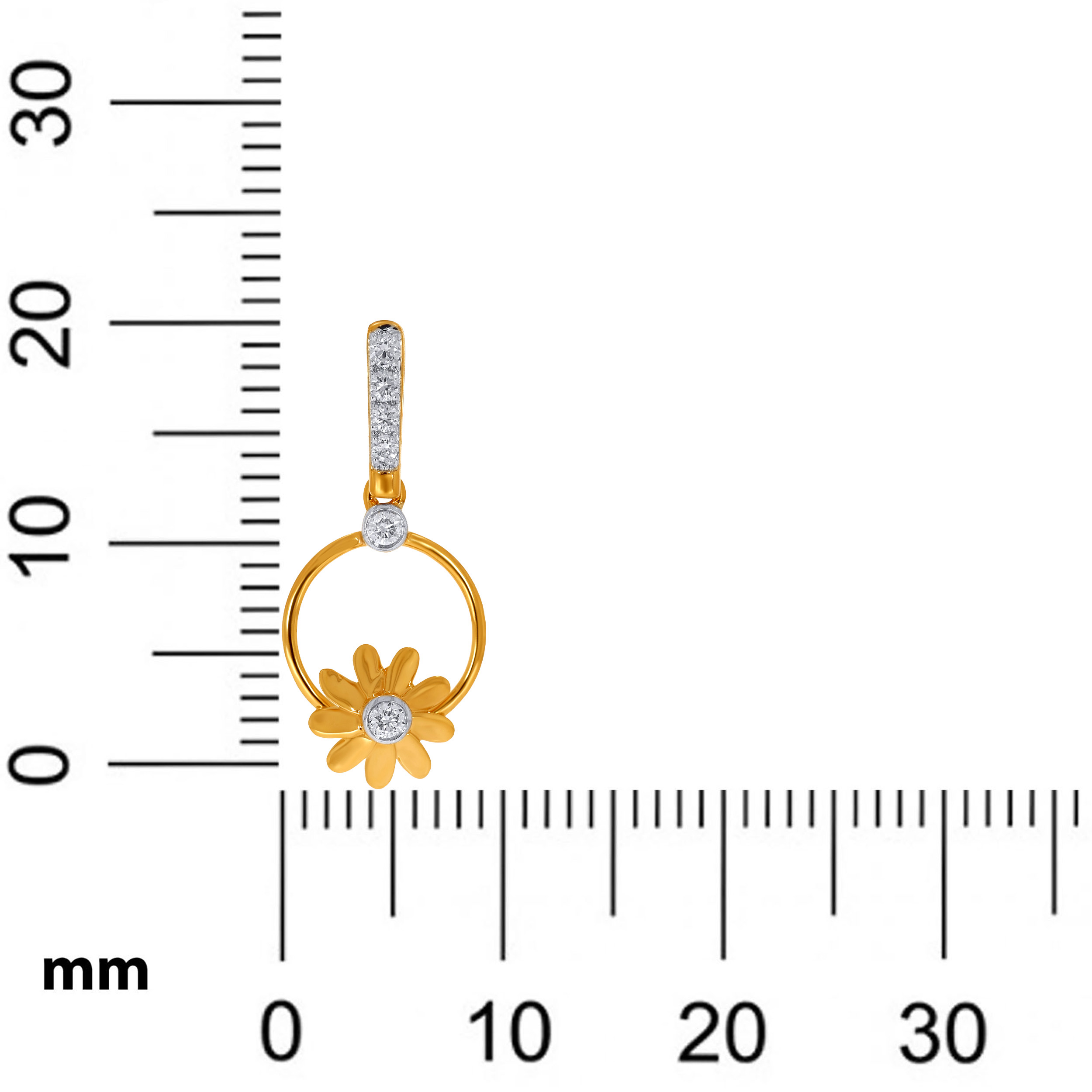 Floral Whimsy Diamond Drop Earrings - Senco Gold and Diamonds
