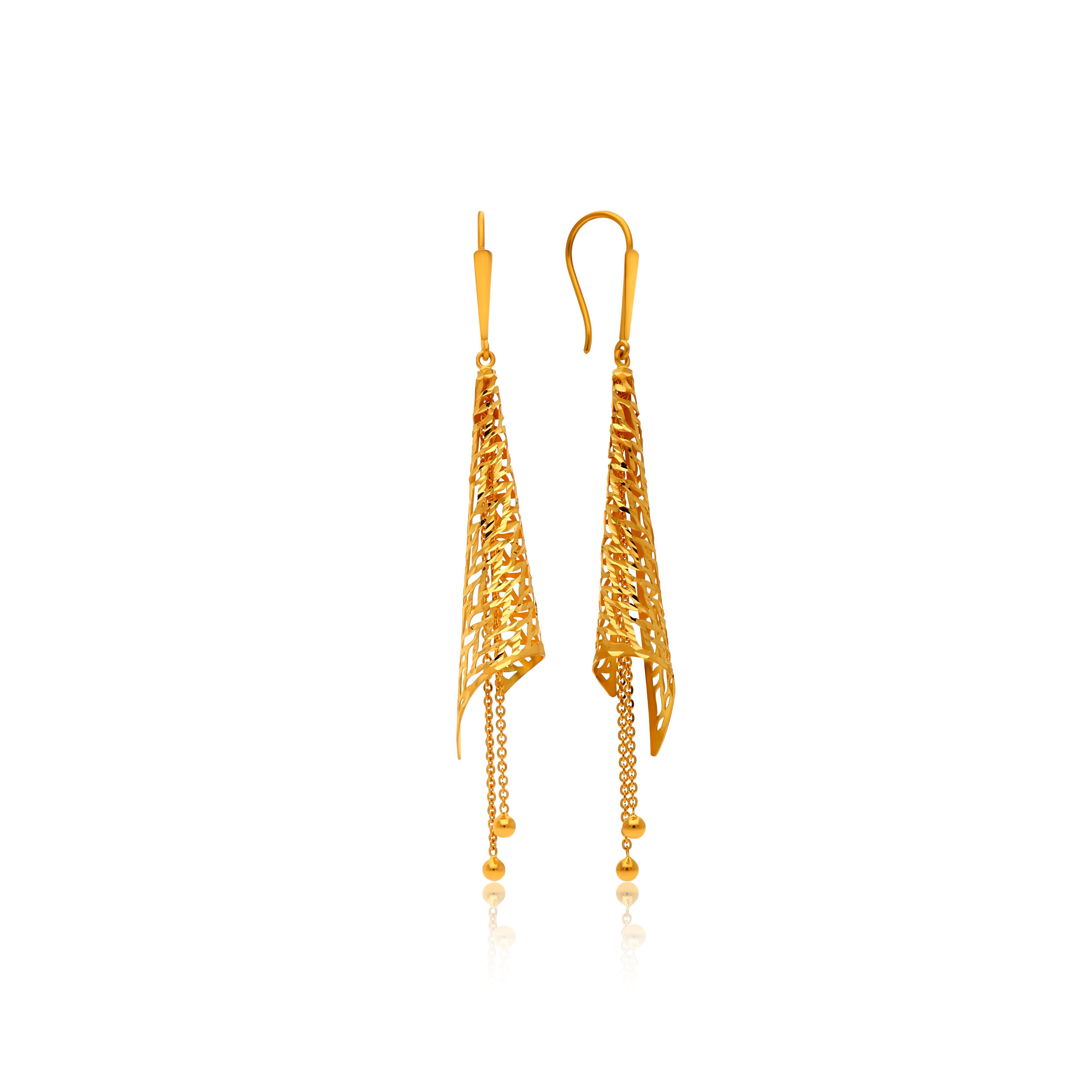 22K Yellow Earrings-GP-SAD0005363 - Senco Gold and Diamonds